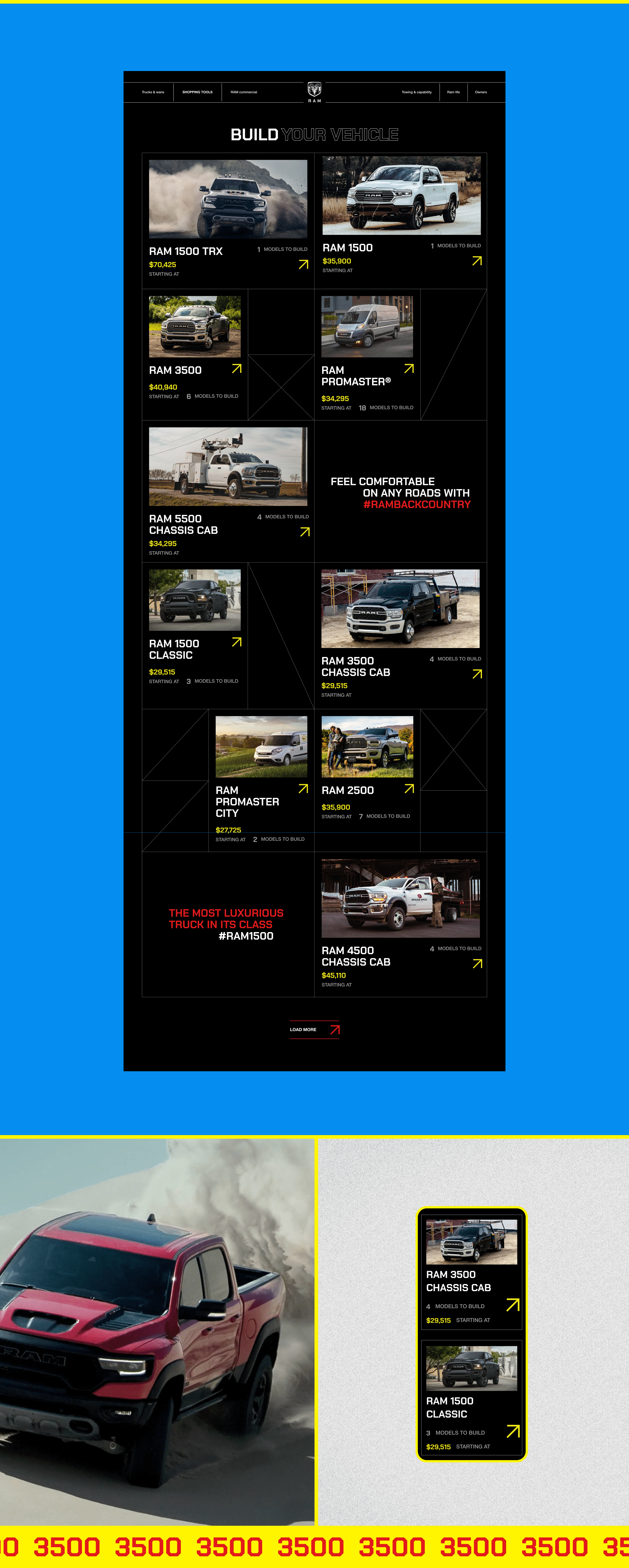 Ram Truck Corporate Website Redesign UX/UI Concept — Изображение №3 — Интерфейсы на Dprofile