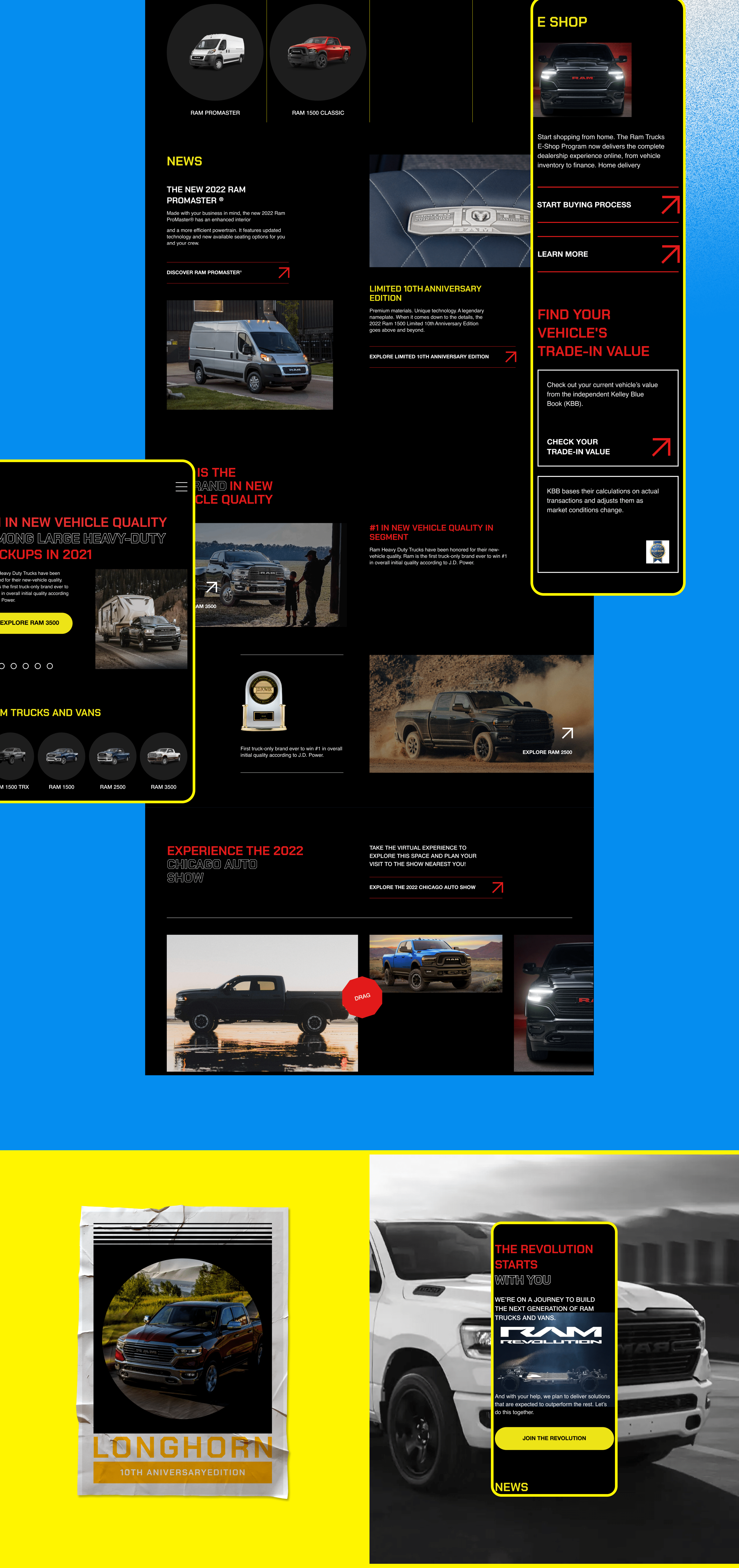 Ram Truck Corporate Website Redesign UX/UI Concept — Изображение №2 — Интерфейсы на Dprofile