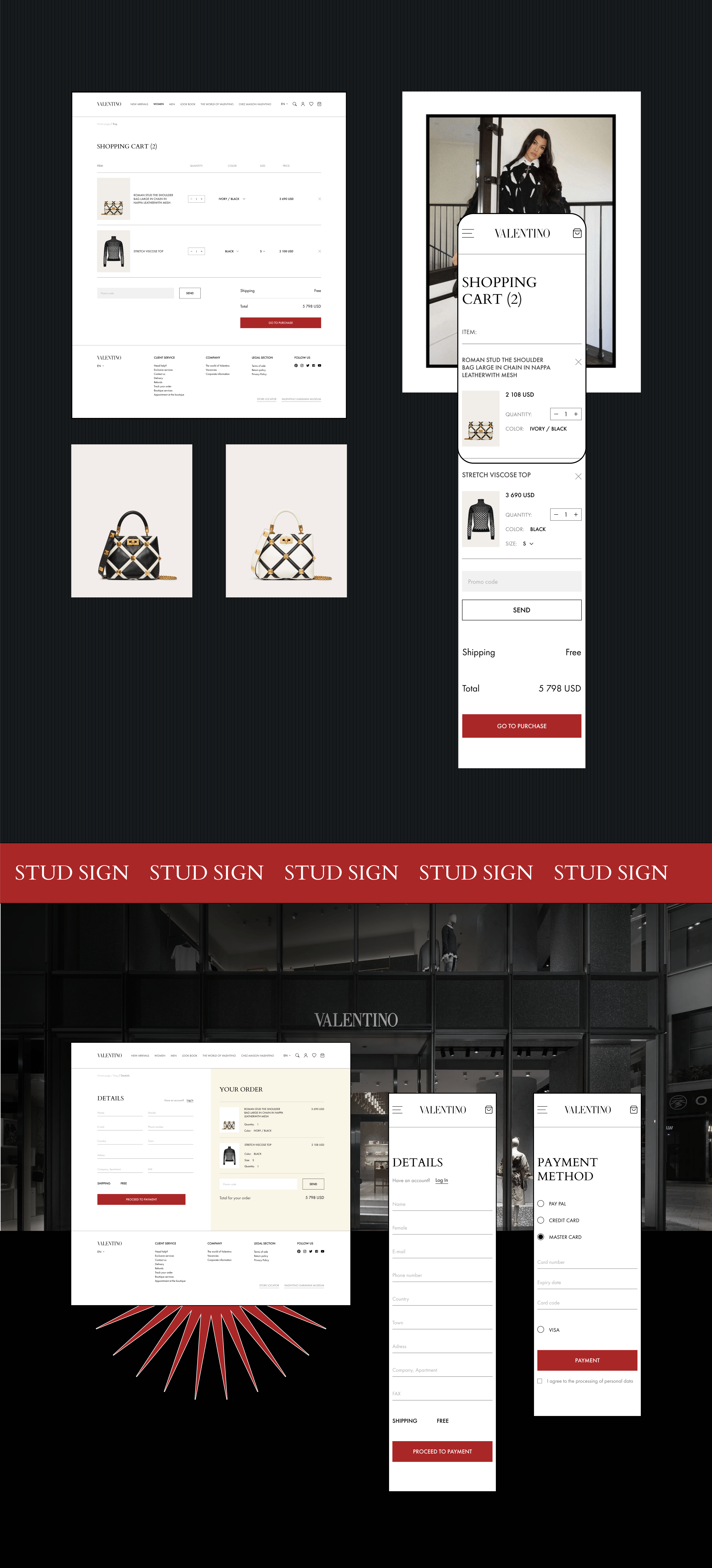 VALENTINO | E-commerce website UX/UI Redesign concept — Изображение №7 — Интерфейсы на Dprofile