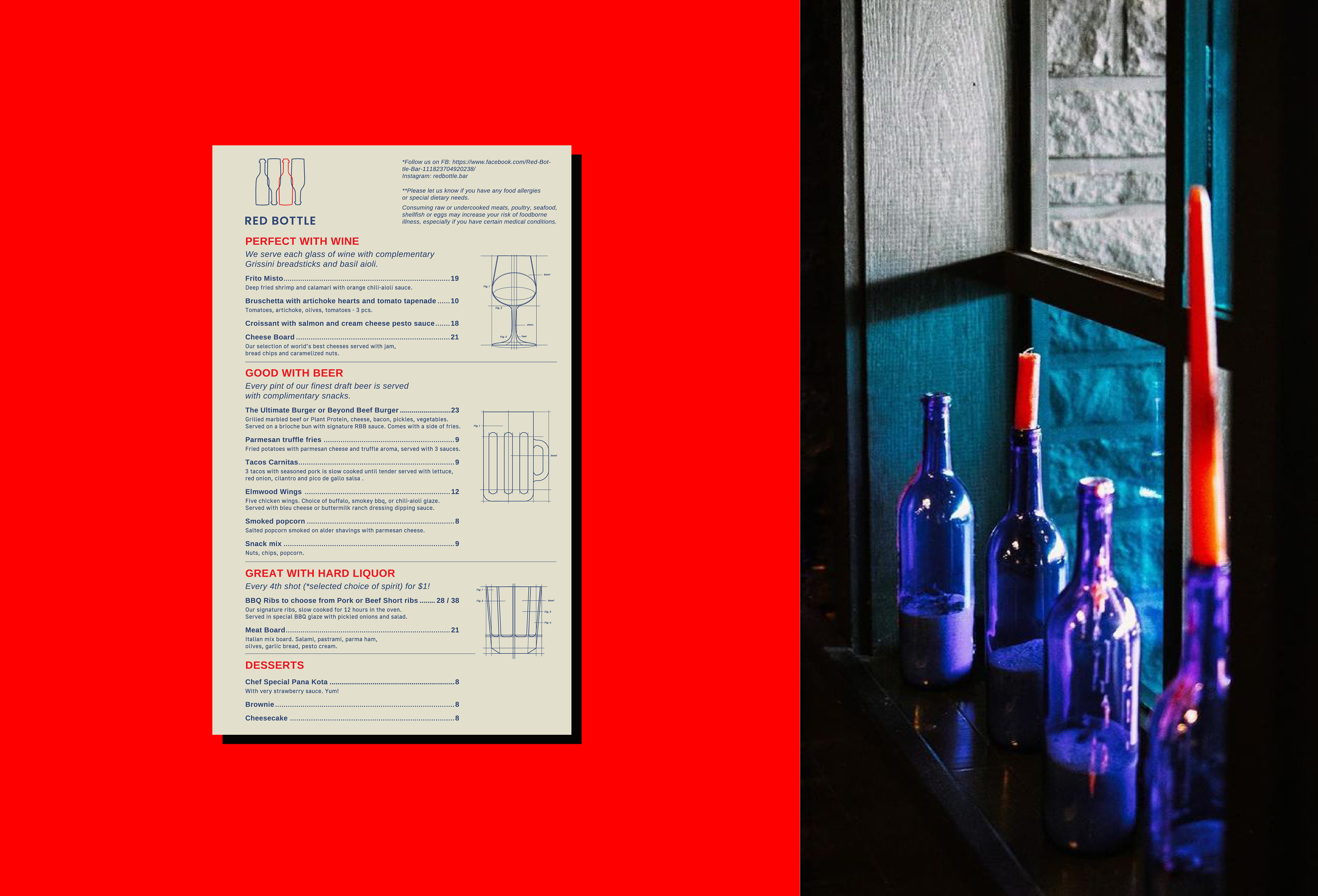 Bar brand identity — Изображение №4 — Брендинг, Графика на Dprofile