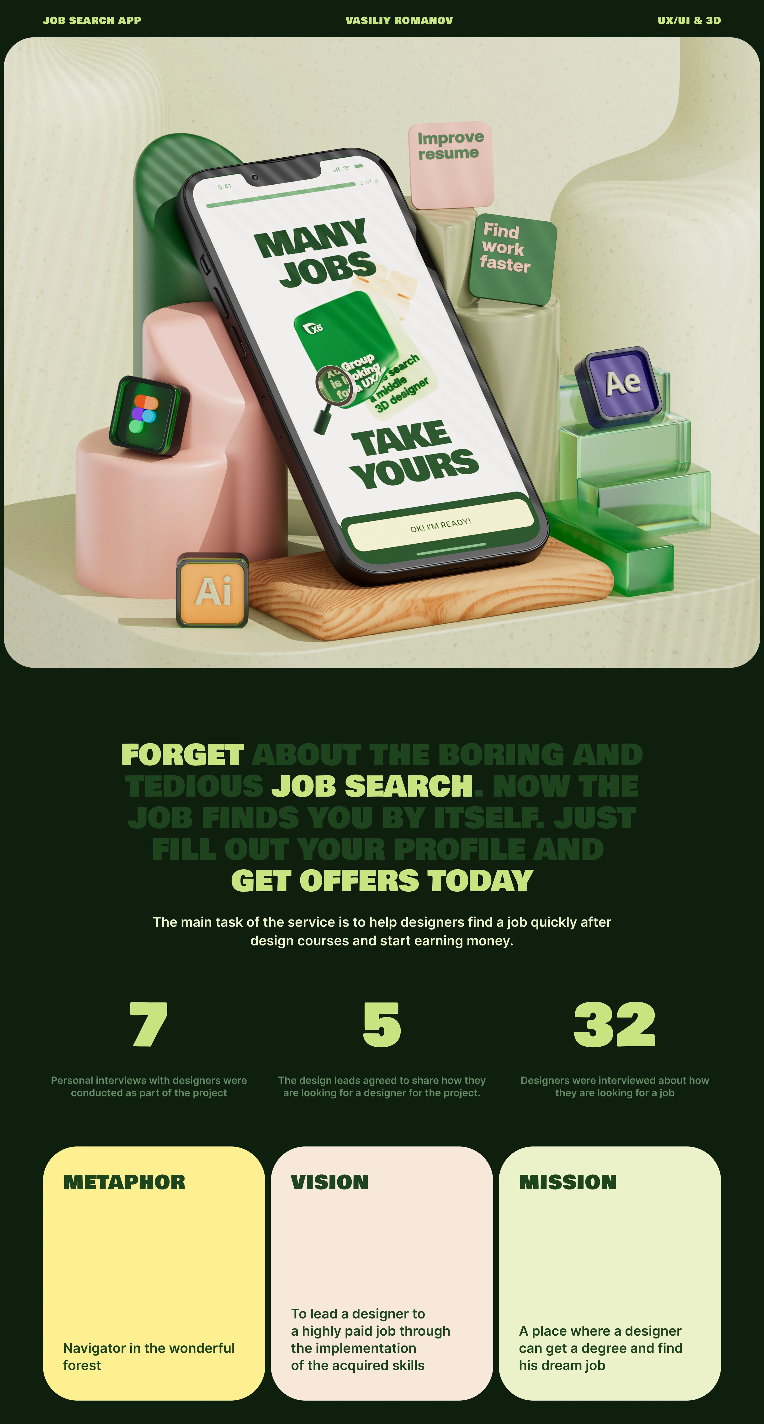 Hire.me | Концепт приложения по поиску работы — Изображение №1 — Интерфейсы, Иллюстрация на Dprofile