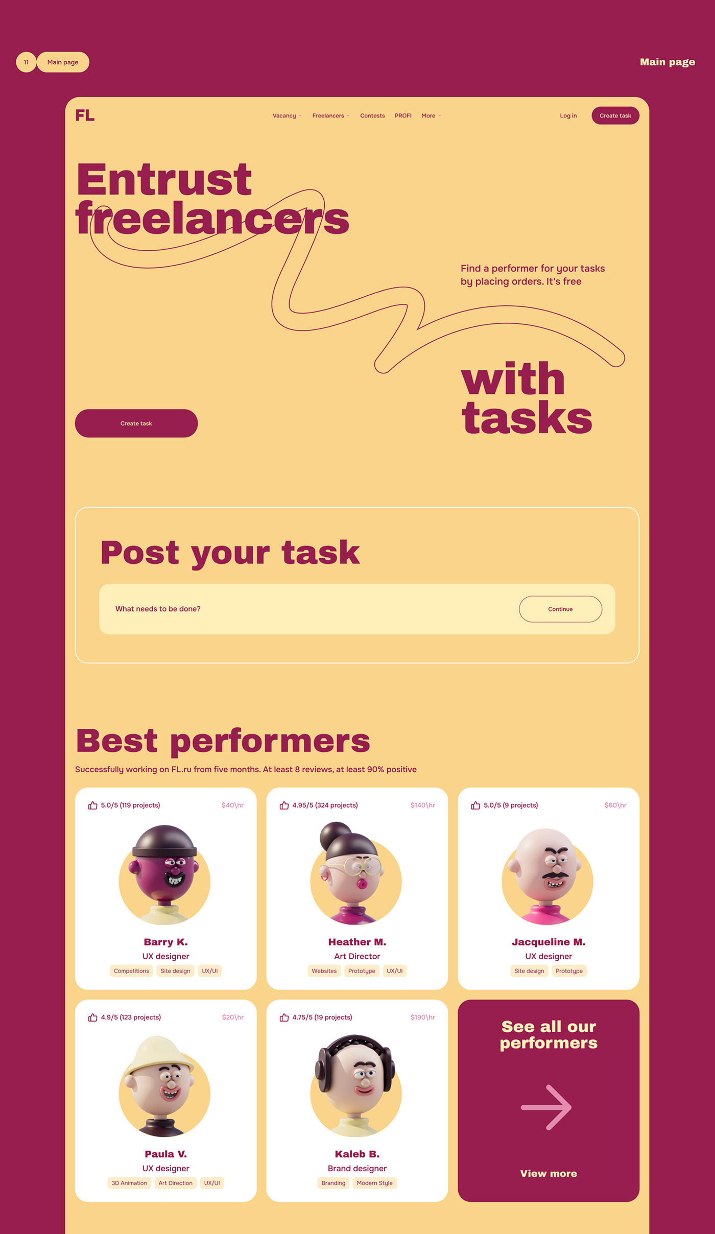 Freelance | Website redesign — Изображение №8 — Интерфейсы, Иллюстрация на Dprofile