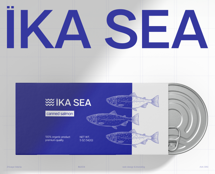 ЇKA SEA / web design & branding — Интерфейсы, Брендинг на Dprofile