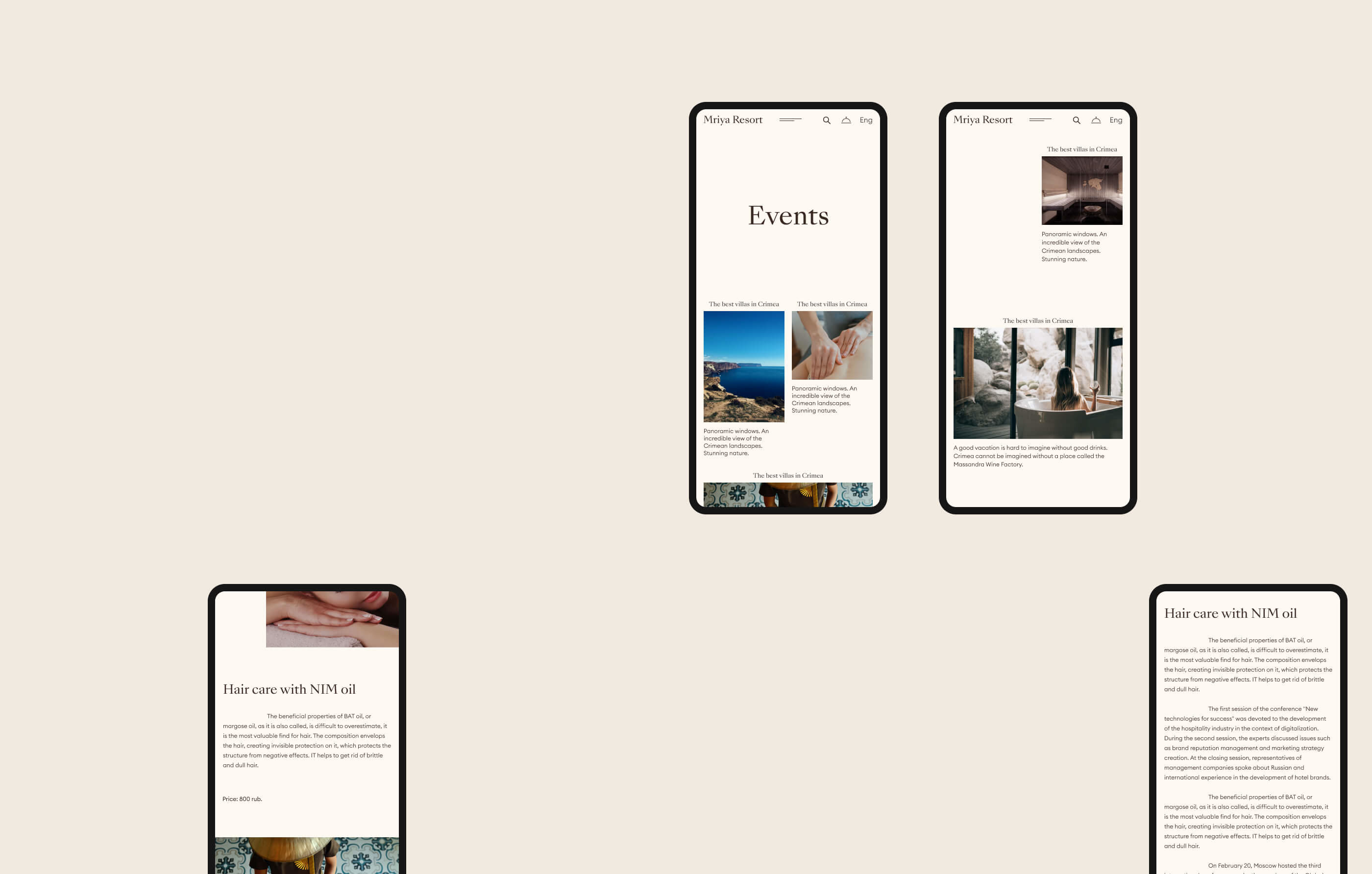 Hotel Mriya Resort&SPA redesign | UI UX — Изображение №37 — Интерфейсы на Dprofile
