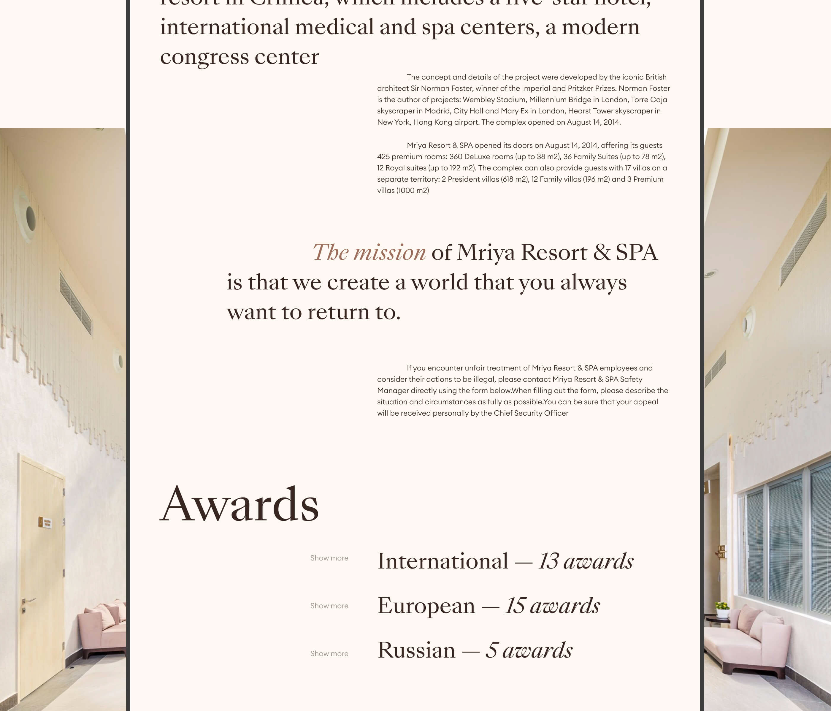Hotel Mriya Resort&SPA redesign | UI UX — Изображение №28 — Интерфейсы на Dprofile