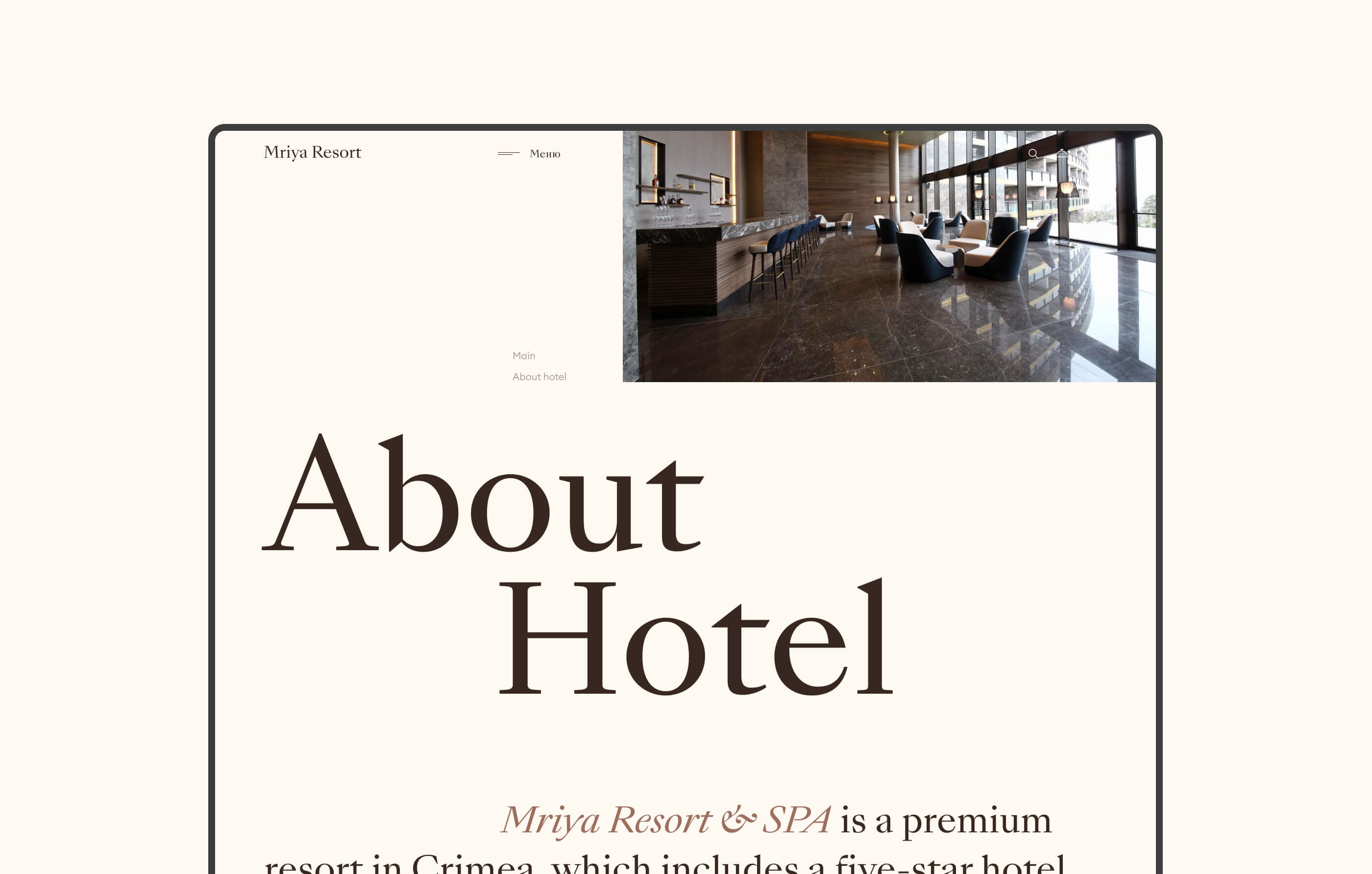Hotel Mriya Resort&SPA redesign | UI UX — Изображение №27 — Интерфейсы на Dprofile