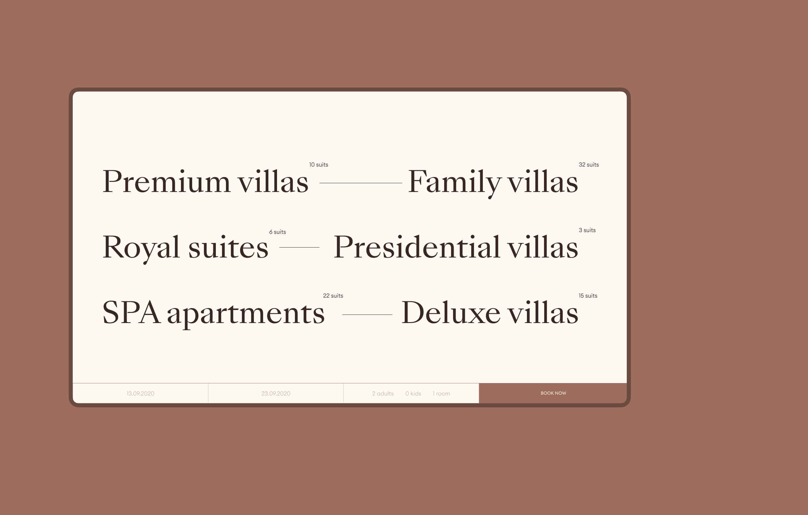 Hotel Mriya Resort&SPA redesign | UI UX — Изображение №8 — Интерфейсы на Dprofile
