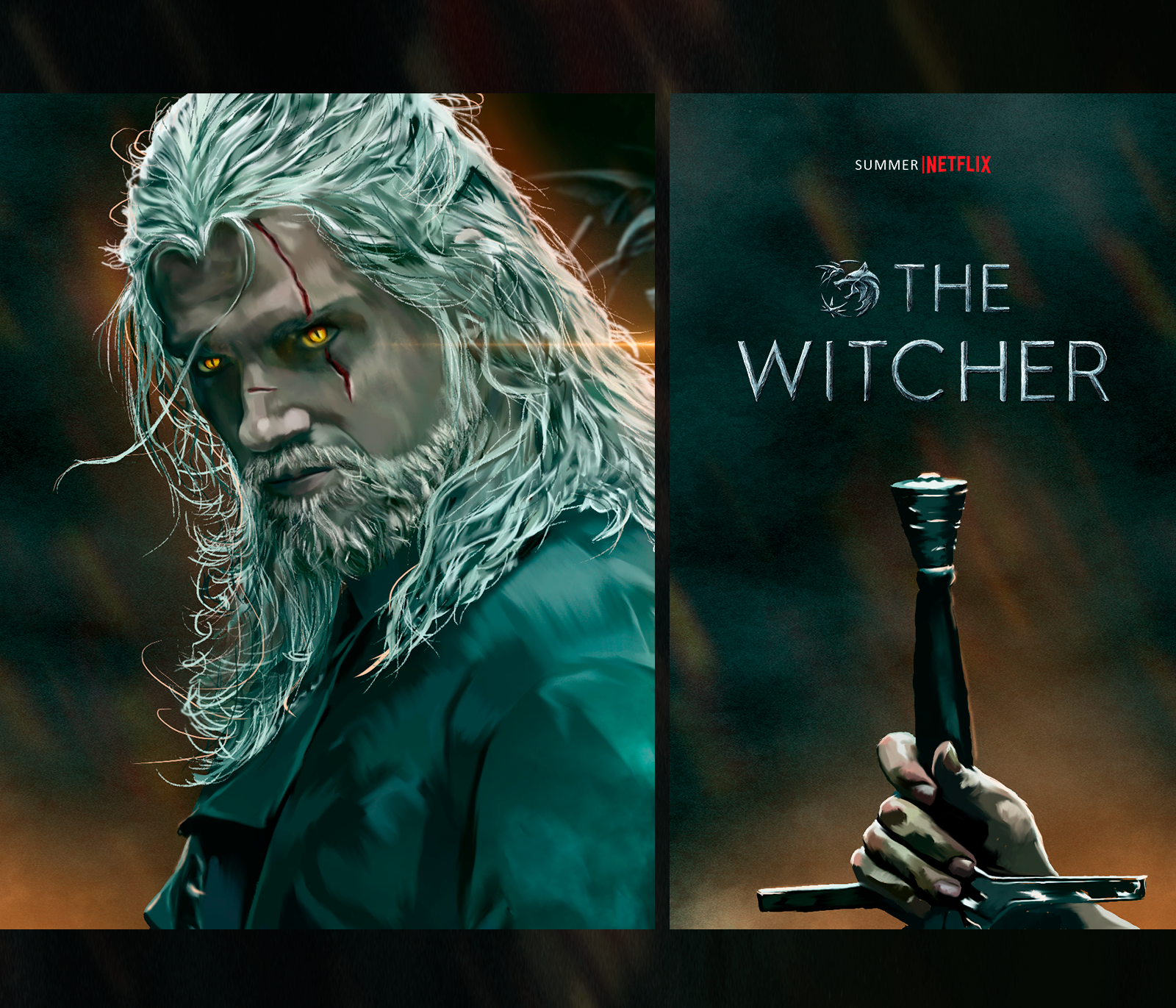 Fanart illustration on the series from Netflix "The Witcher" — Изображение №6 — Иллюстрация на Dprofile
