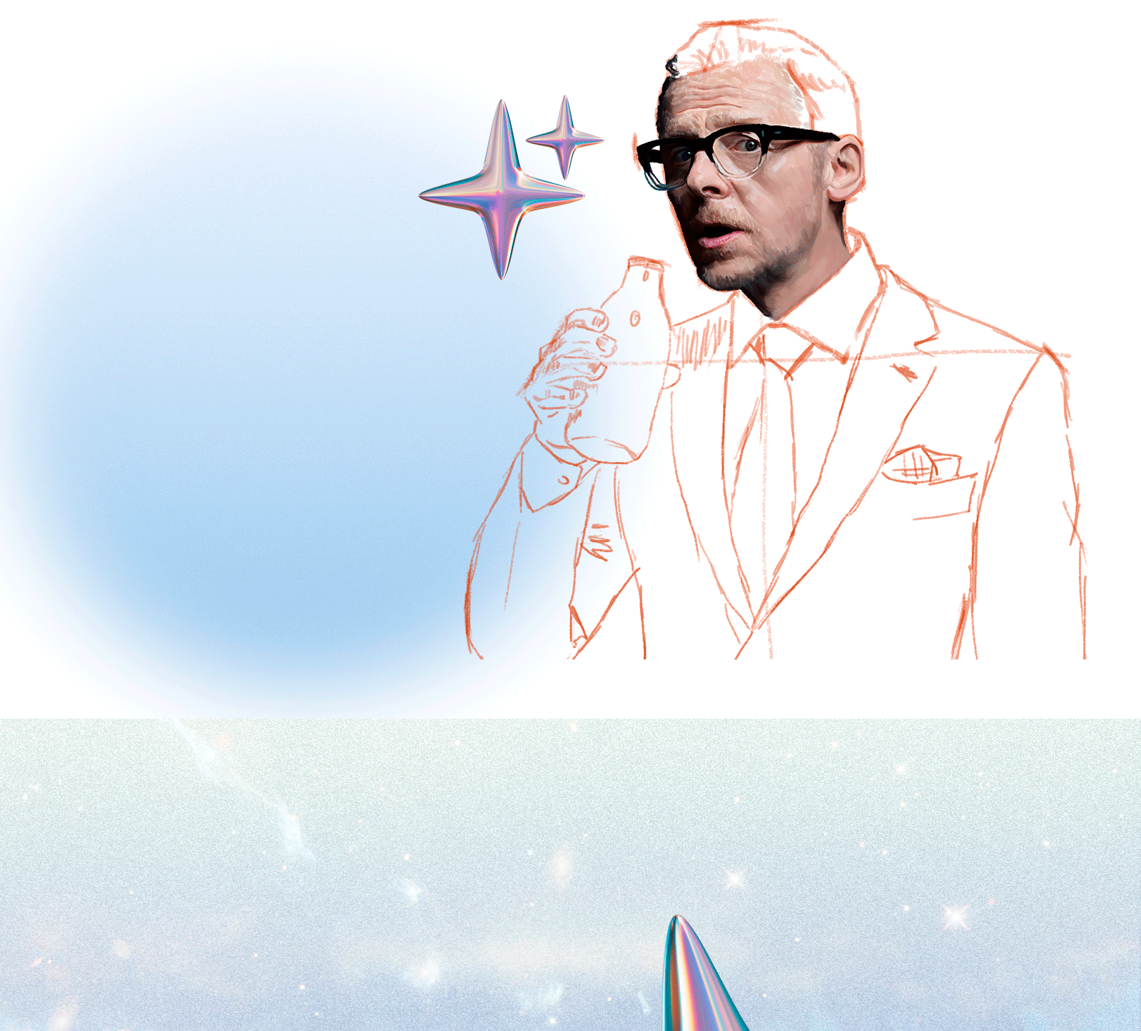 Digital portrait of Simon Pegg — Изображение №11 — Иллюстрация на Dprofile