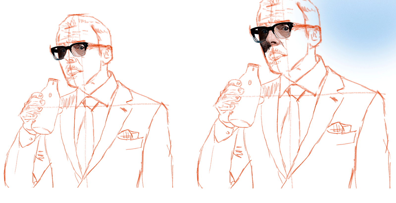 Digital portrait of Simon Pegg — Изображение №7 — Иллюстрация на Dprofile