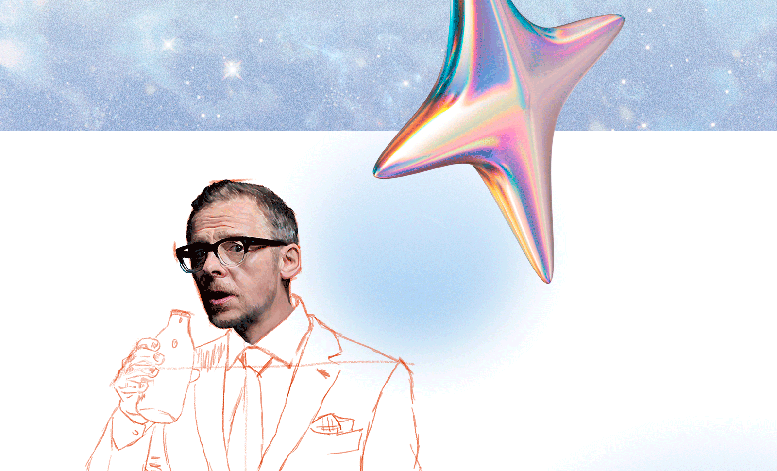Digital portrait of Simon Pegg — Изображение №12 — Иллюстрация на Dprofile