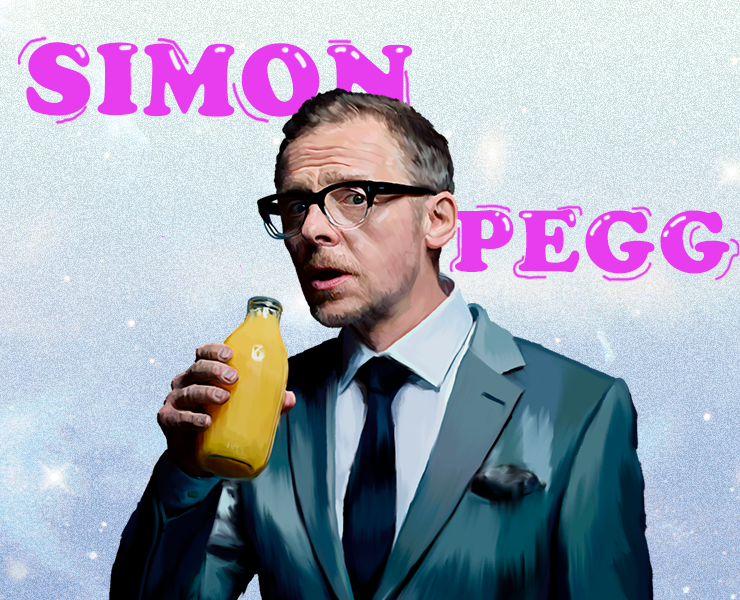Digital portrait of Simon Pegg — Иллюстрация на Dprofile