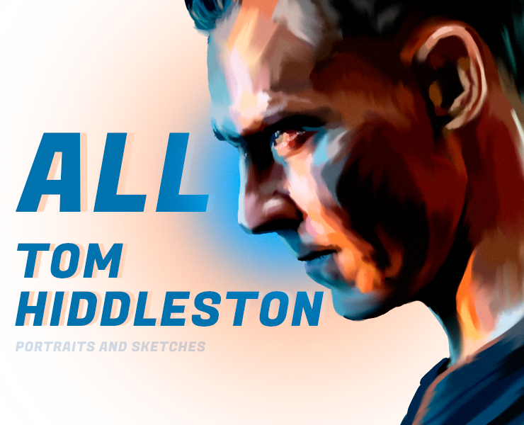 Tom Hiddleston - sketches and portraits — Иллюстрация на Dprofile