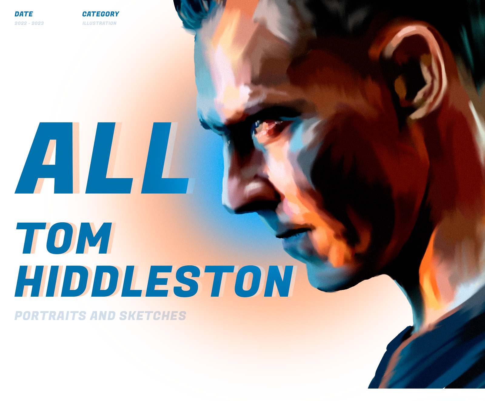 Tom Hiddleston - sketches and portraits — Изображение №1 — Иллюстрация на Dprofile