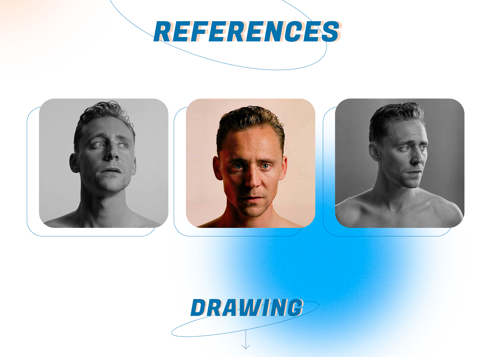 Tom Hiddleston - sketches and portraits — Изображение №3 — Иллюстрация на Dprofile