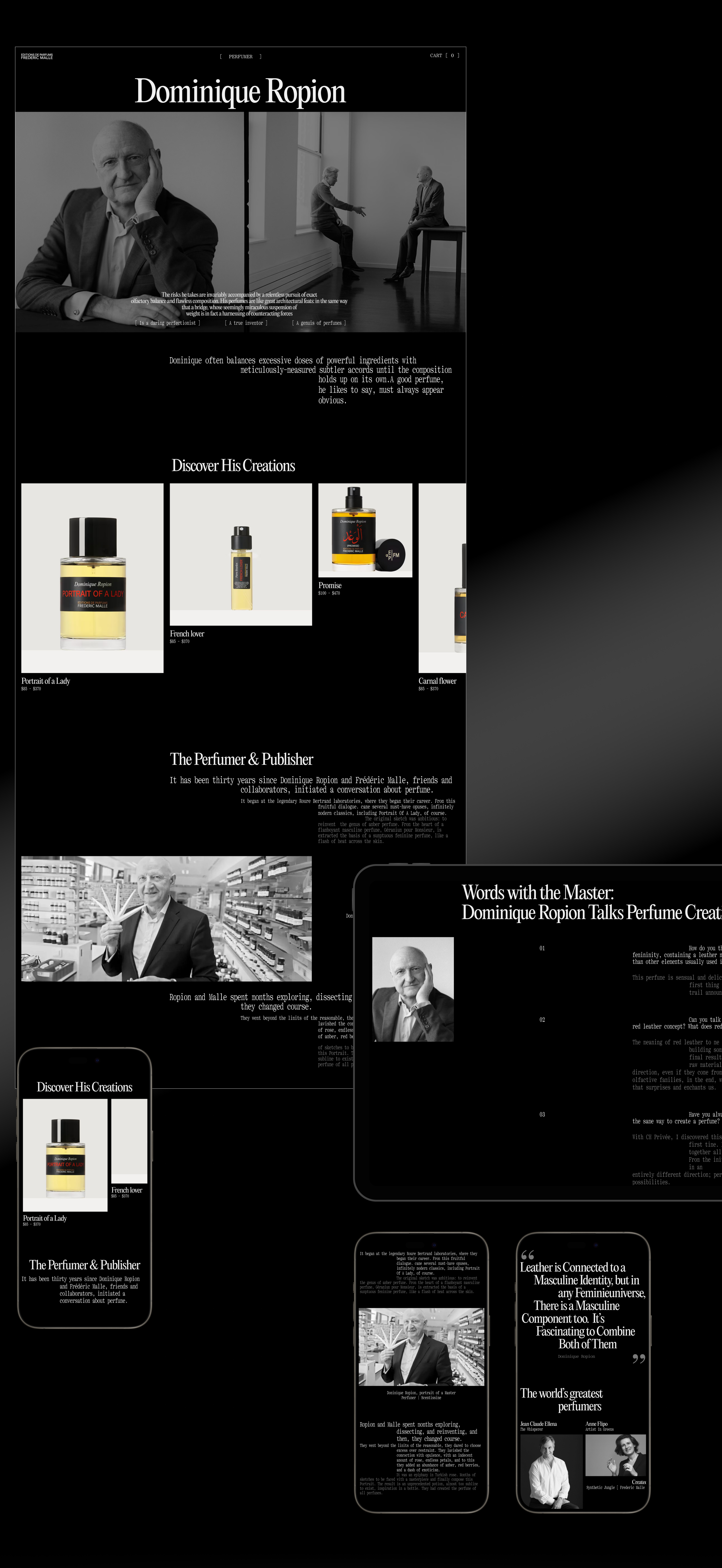 Frederic Malle | E-commerce — Изображение №13 — Интерфейсы на Dprofile