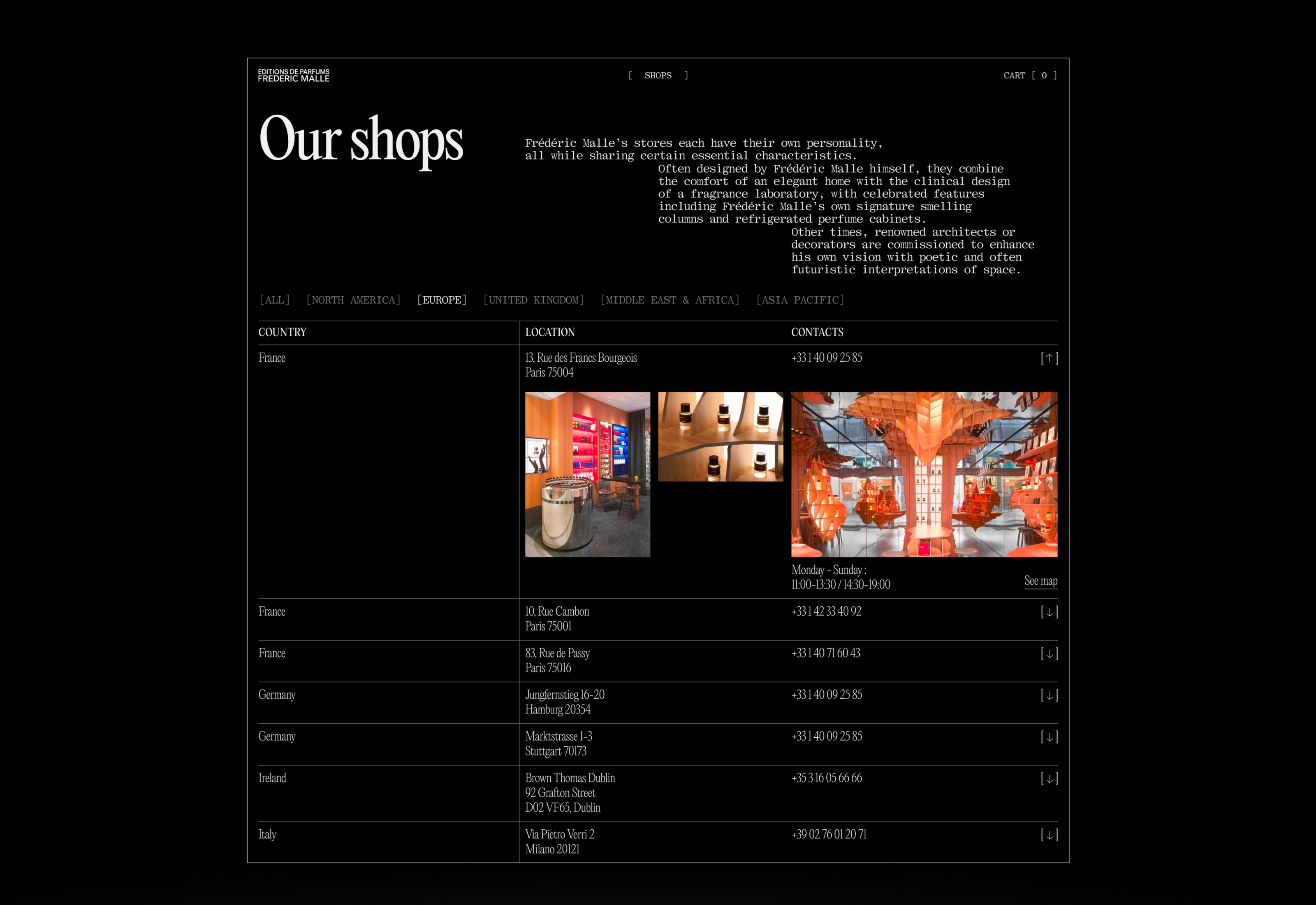 Frederic Malle | E-commerce — Изображение №15 — Интерфейсы на Dprofile