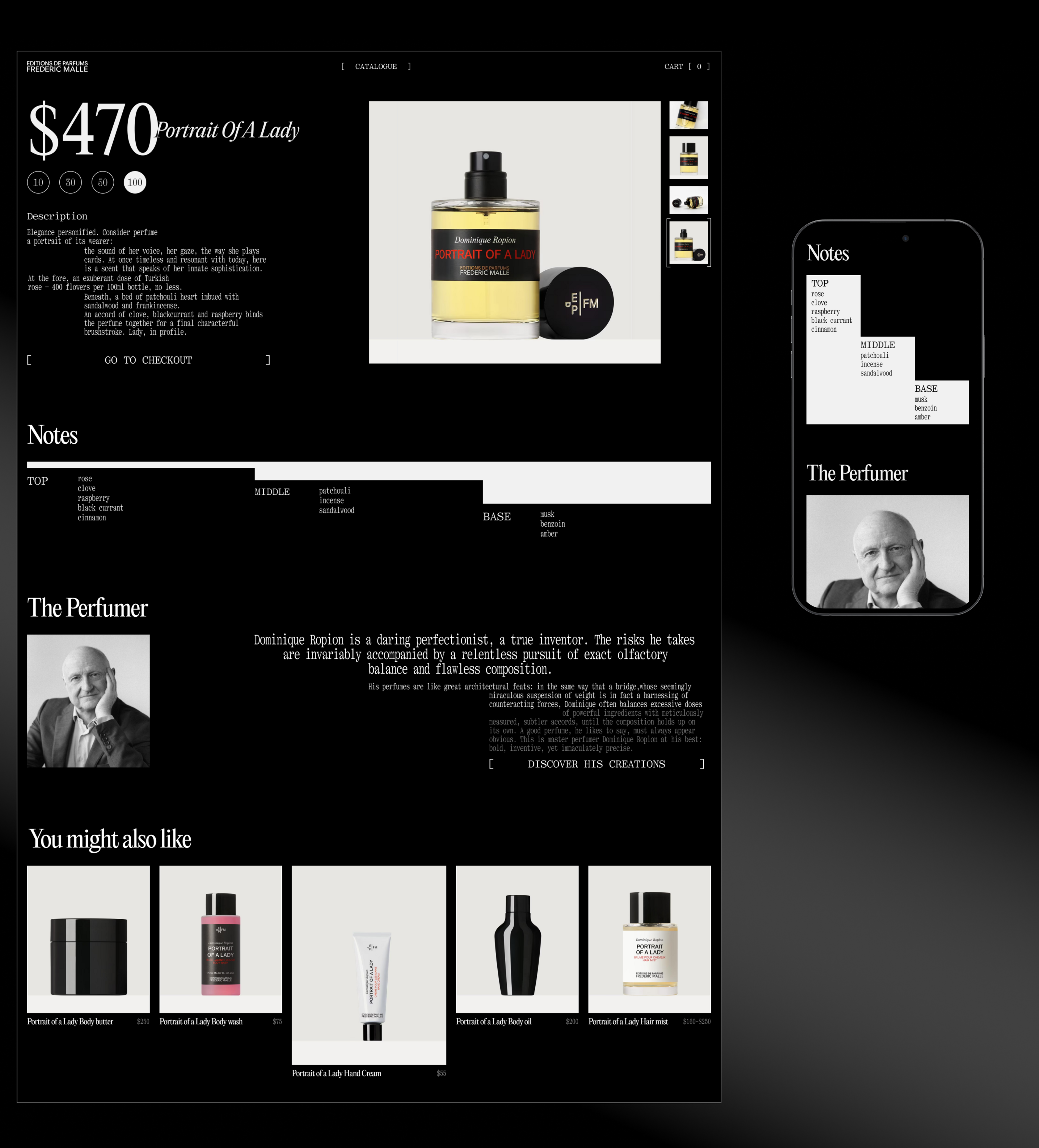 Frederic Malle | E-commerce — Изображение №7 — Интерфейсы на Dprofile