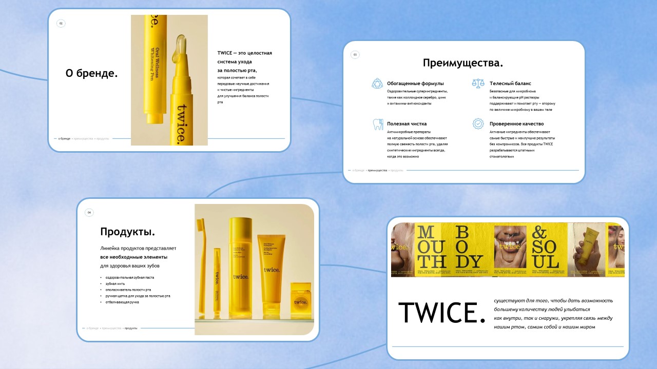 Дизайн презентации для косметического бренда TWICE — Изображение №3 — Брендинг, Маркетинг на Dprofile