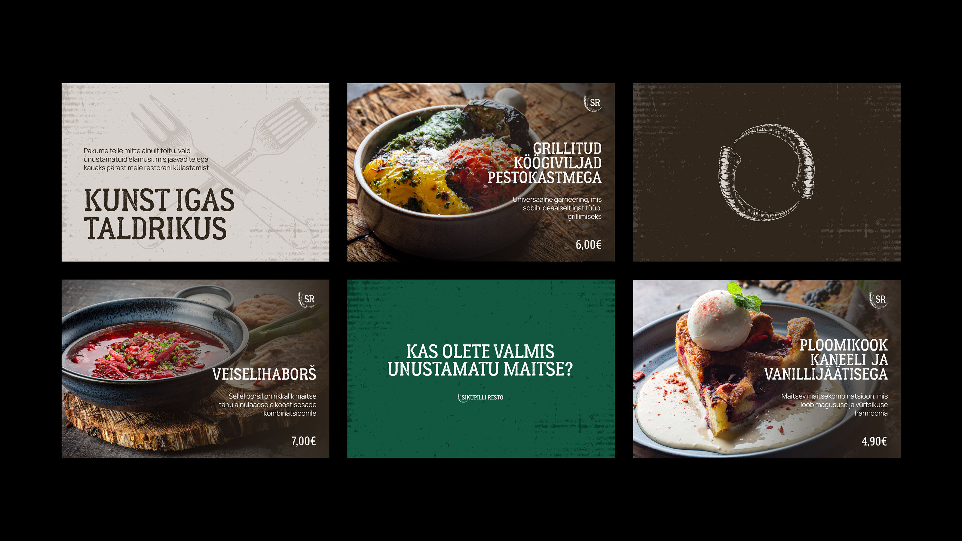 Sikupilli Resto — Изображение №4 — Брендинг, Графика на Dprofile