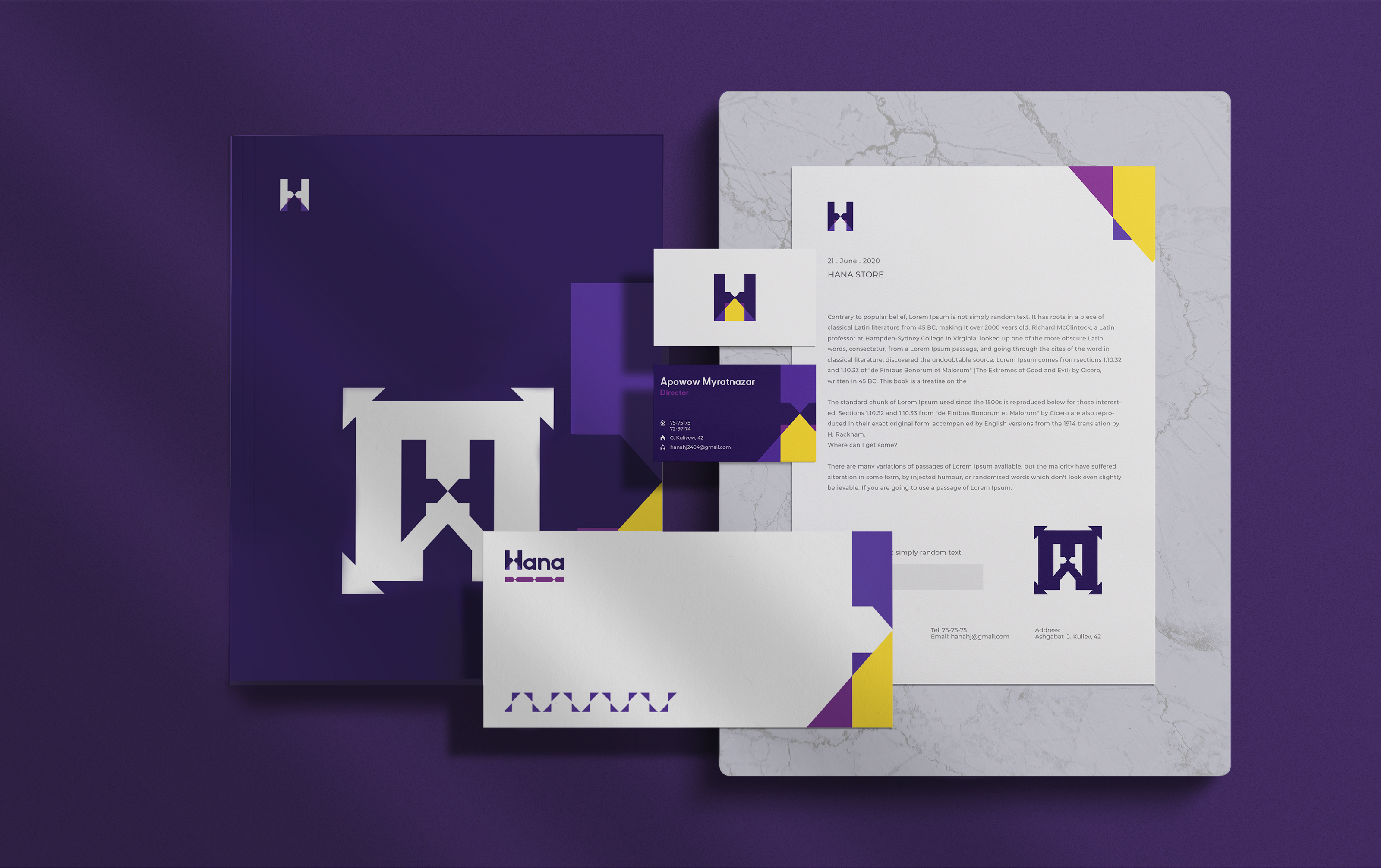 Hana Homeware / Фирменный стиль — Изображение №17 — Брендинг на Dprofile