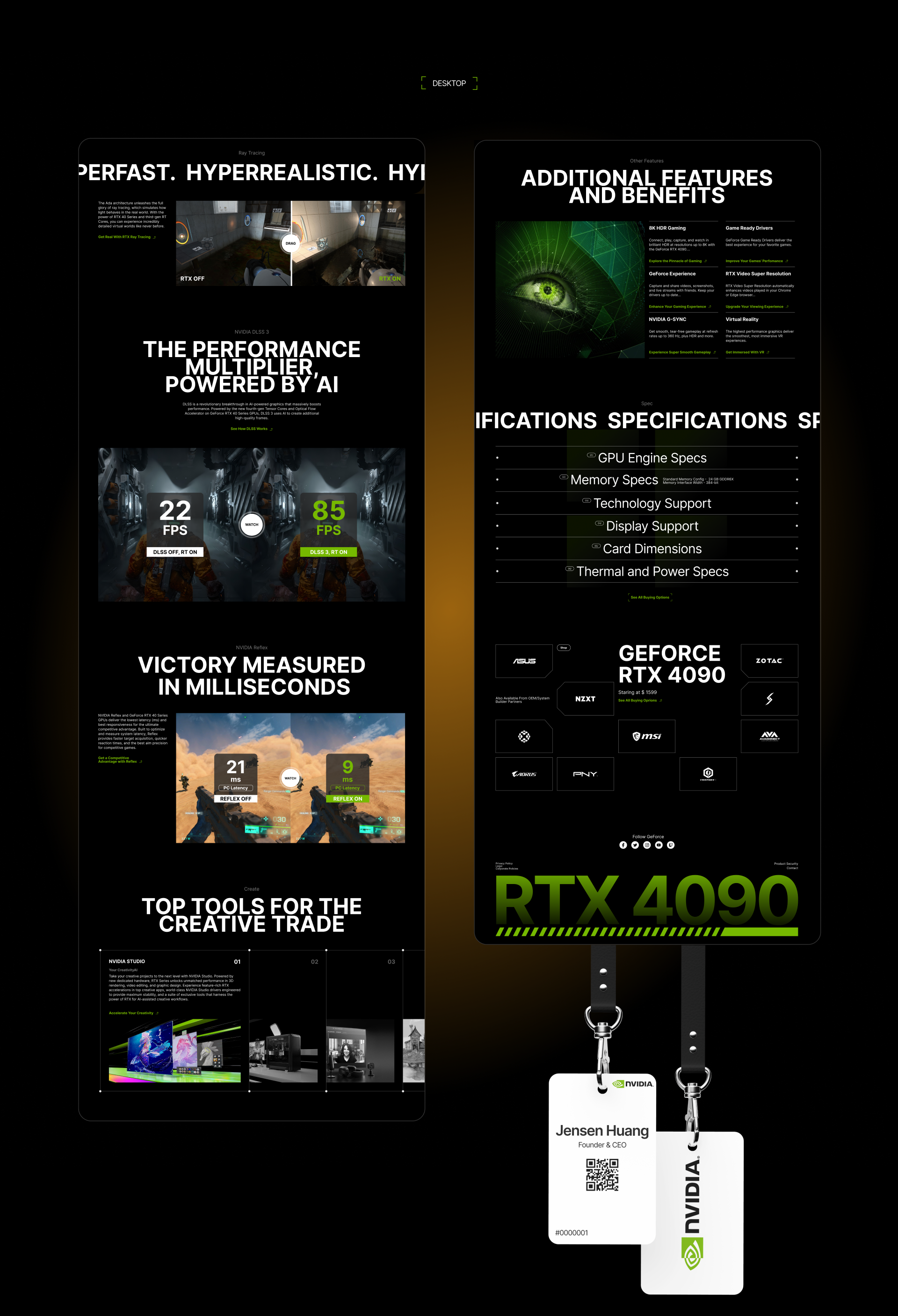 GeForce RTX 4090 | Redesign concept — Изображение №8 — Интерфейсы на Dprofile