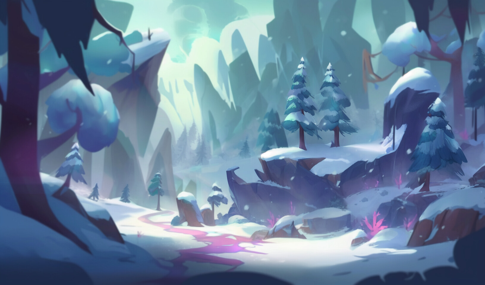 Фон для игры (Midjourney в пайплайне) — Изображение №2 — Иллюстрация, Графика на Dprofile