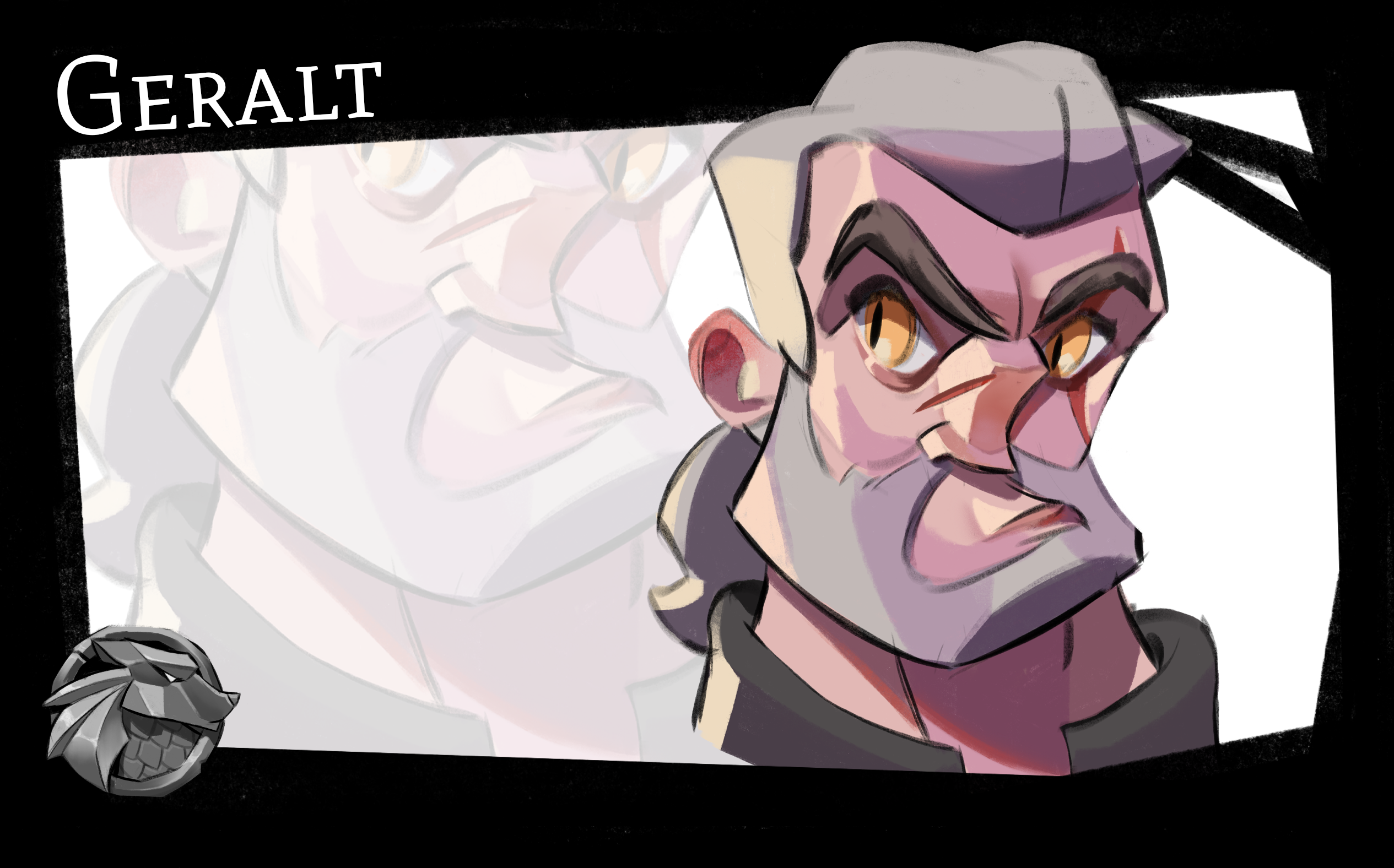 Stylized Heads (the Witcher edition) — Изображение №1 — Иллюстрация на Dprofile