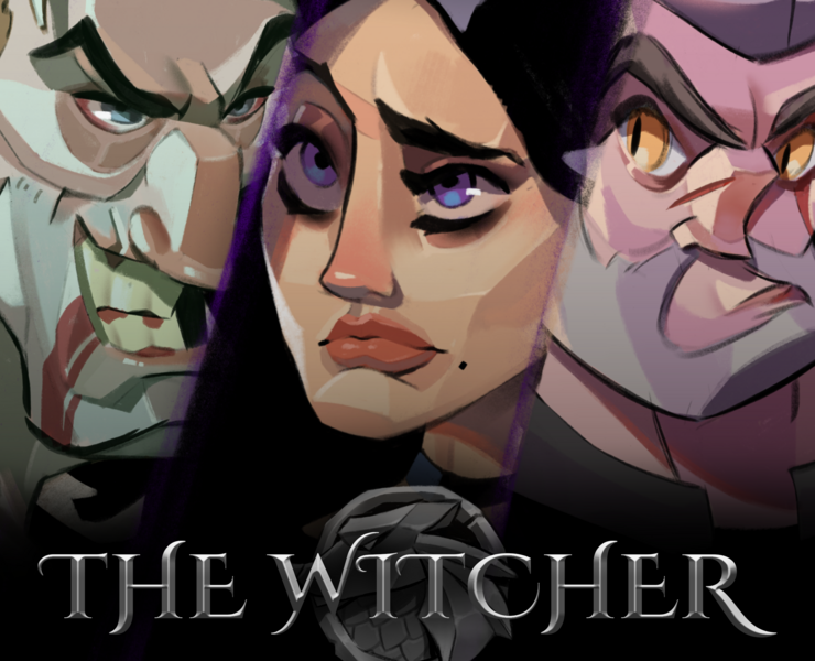 Stylized Heads (the Witcher edition) — Иллюстрация на Dprofile