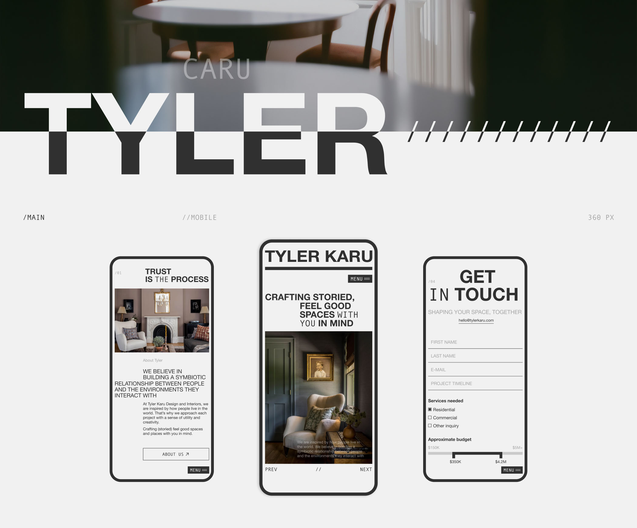 TYLER KARU – Design&Interior // Corporate Redesign — Изображение №2 — Интерфейсы на Dprofile