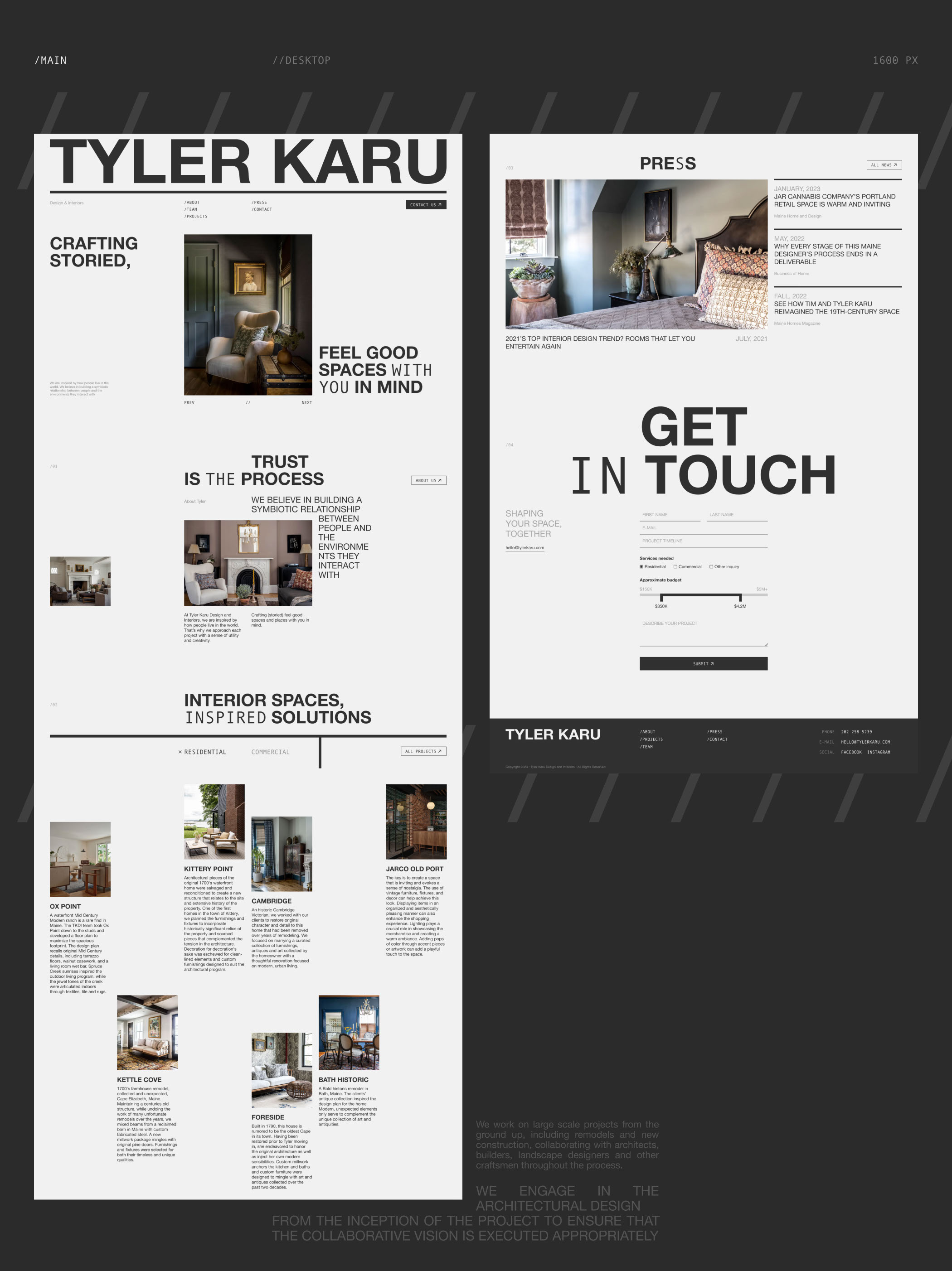 TYLER KARU – Design&Interior // Corporate Redesign — Изображение №3 — Интерфейсы на Dprofile