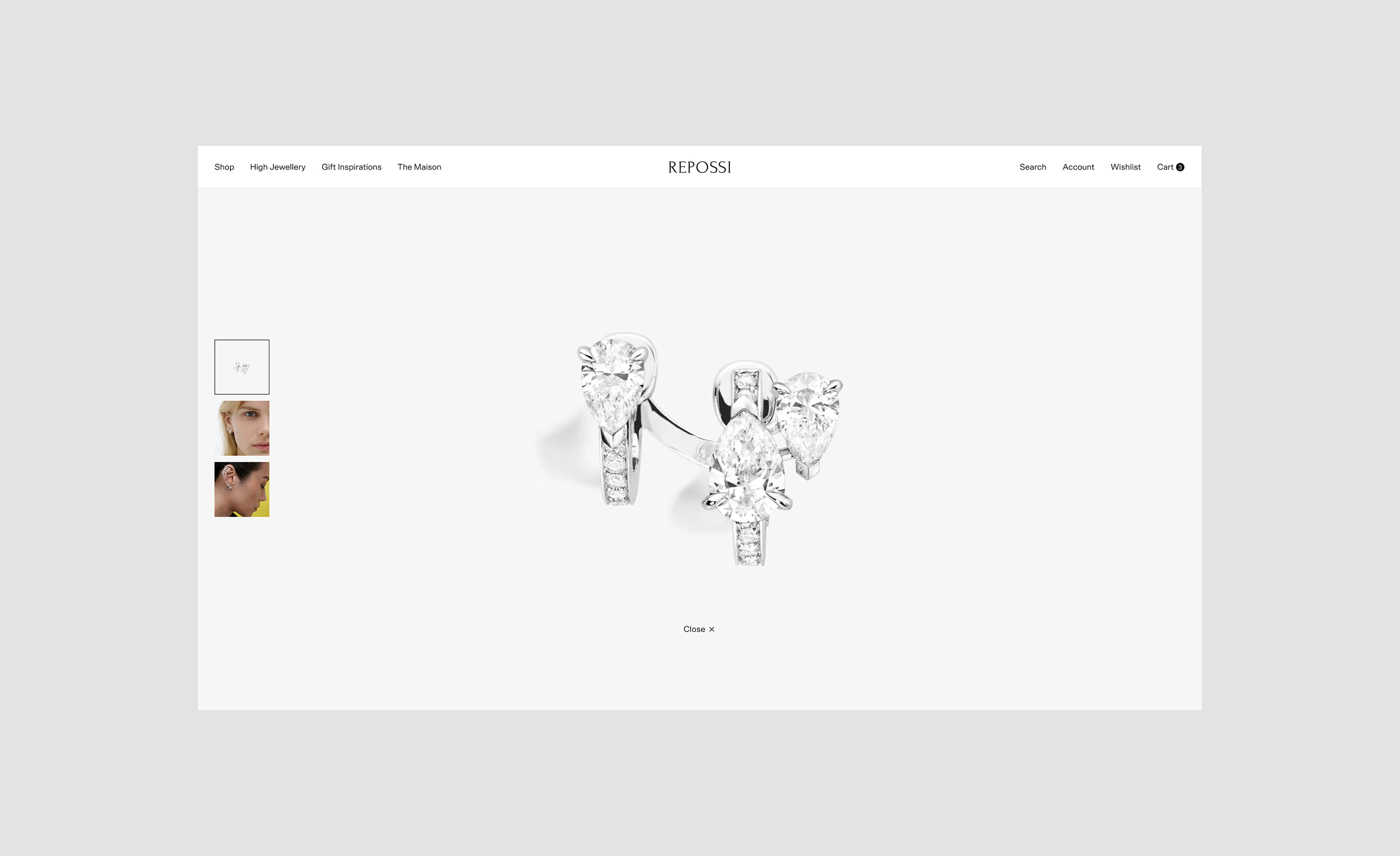 Repossi - Avant-garde Jewellery (e-commerce) — Изображение №9 — Интерфейсы на Dprofile