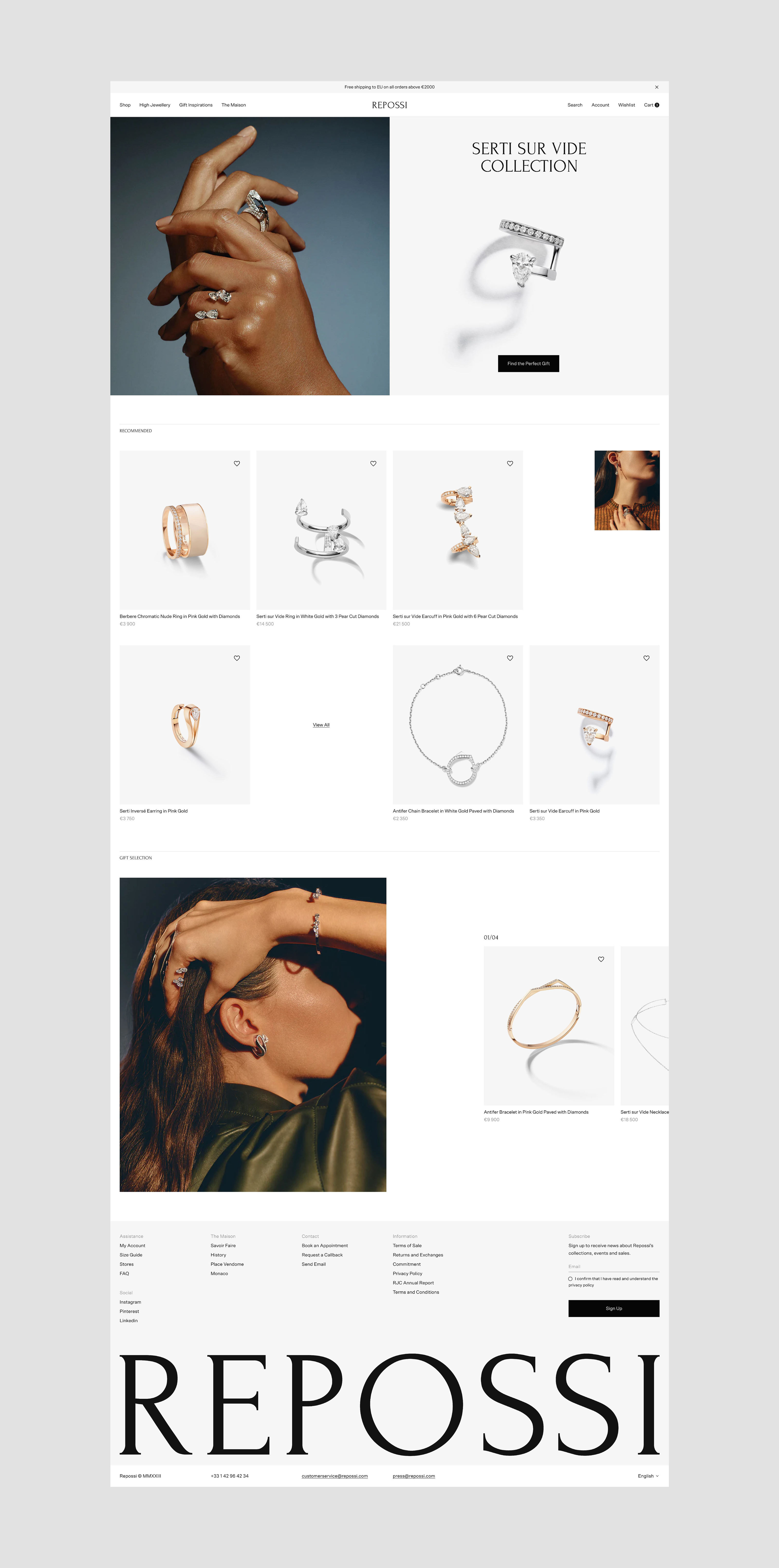 Repossi - Avant-garde Jewellery (e-commerce) — Изображение №3 — Интерфейсы на Dprofile