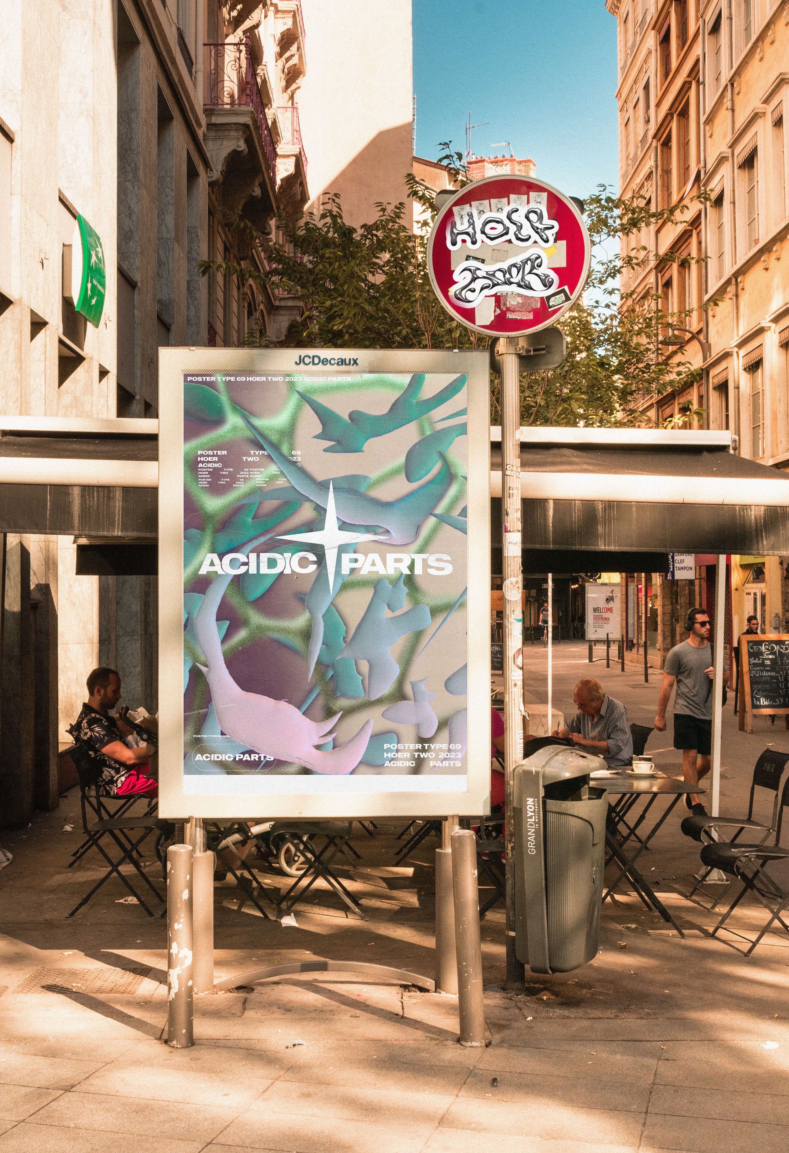 Acid parts poster types 2023 — Изображение №2 — Брендинг, Графика на Dprofile