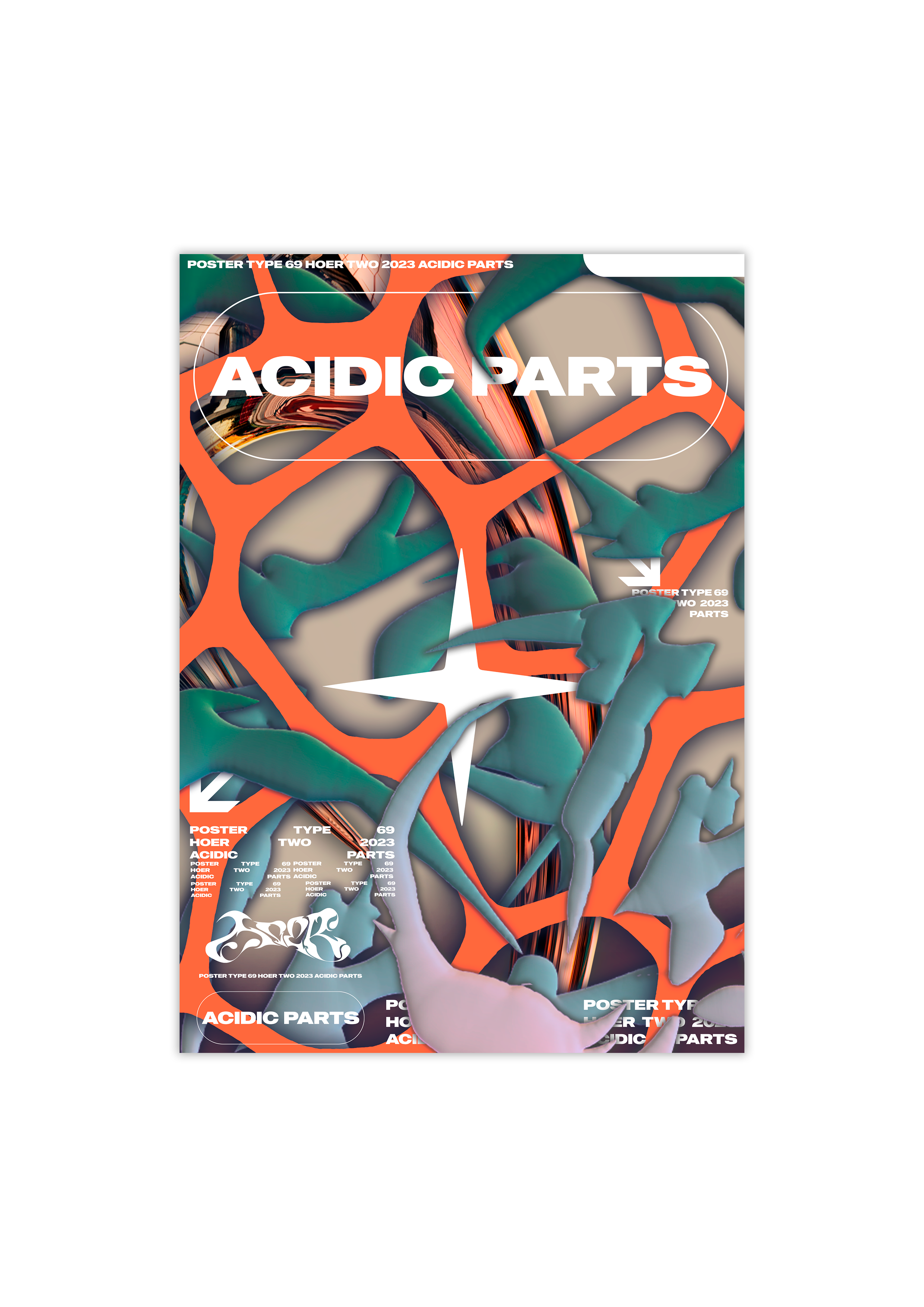 Acid parts poster types 2023 — Изображение №3 — Брендинг, Графика на Dprofile