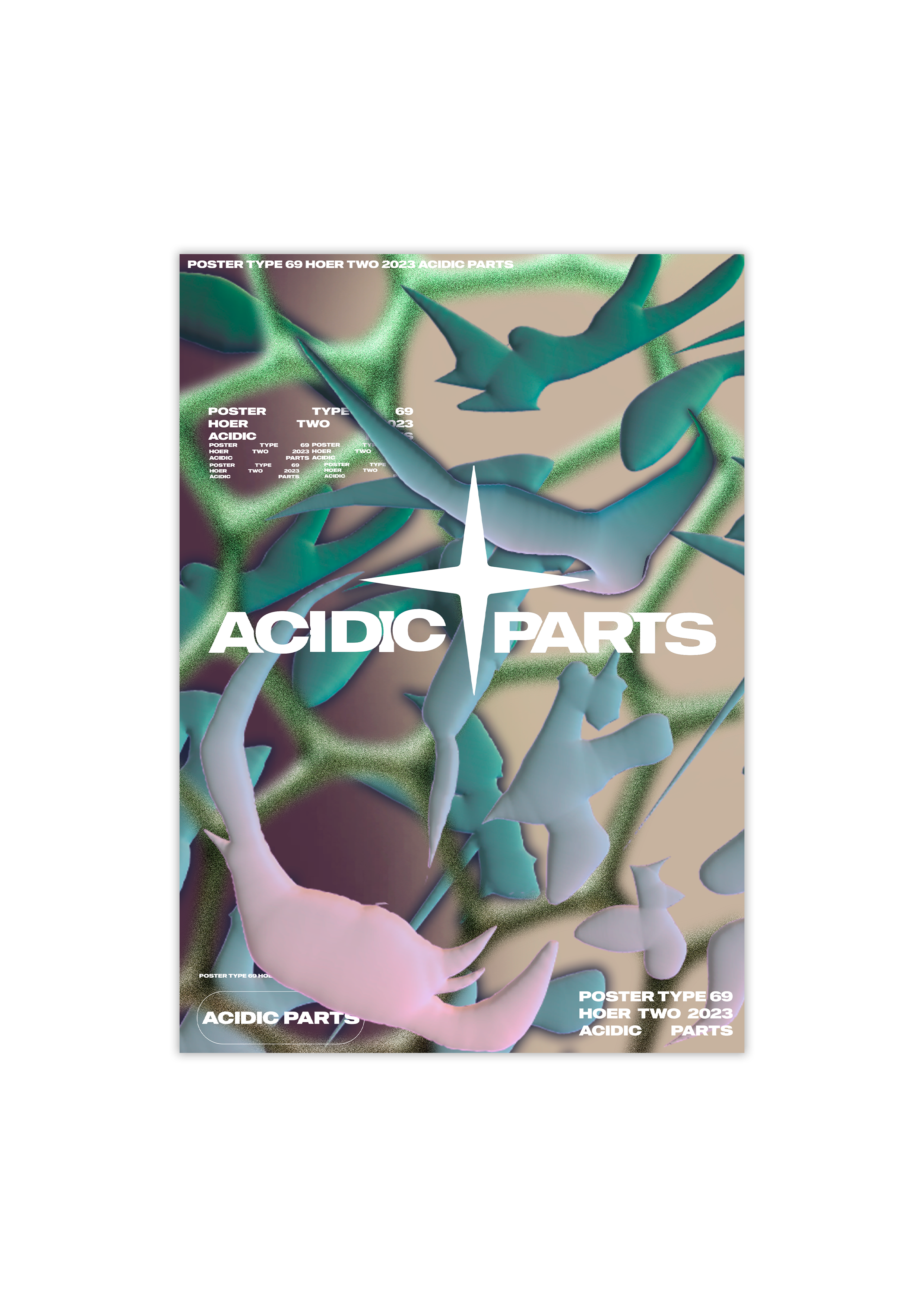 Acid parts poster types 2023 — Изображение №4 — Брендинг, Графика на Dprofile