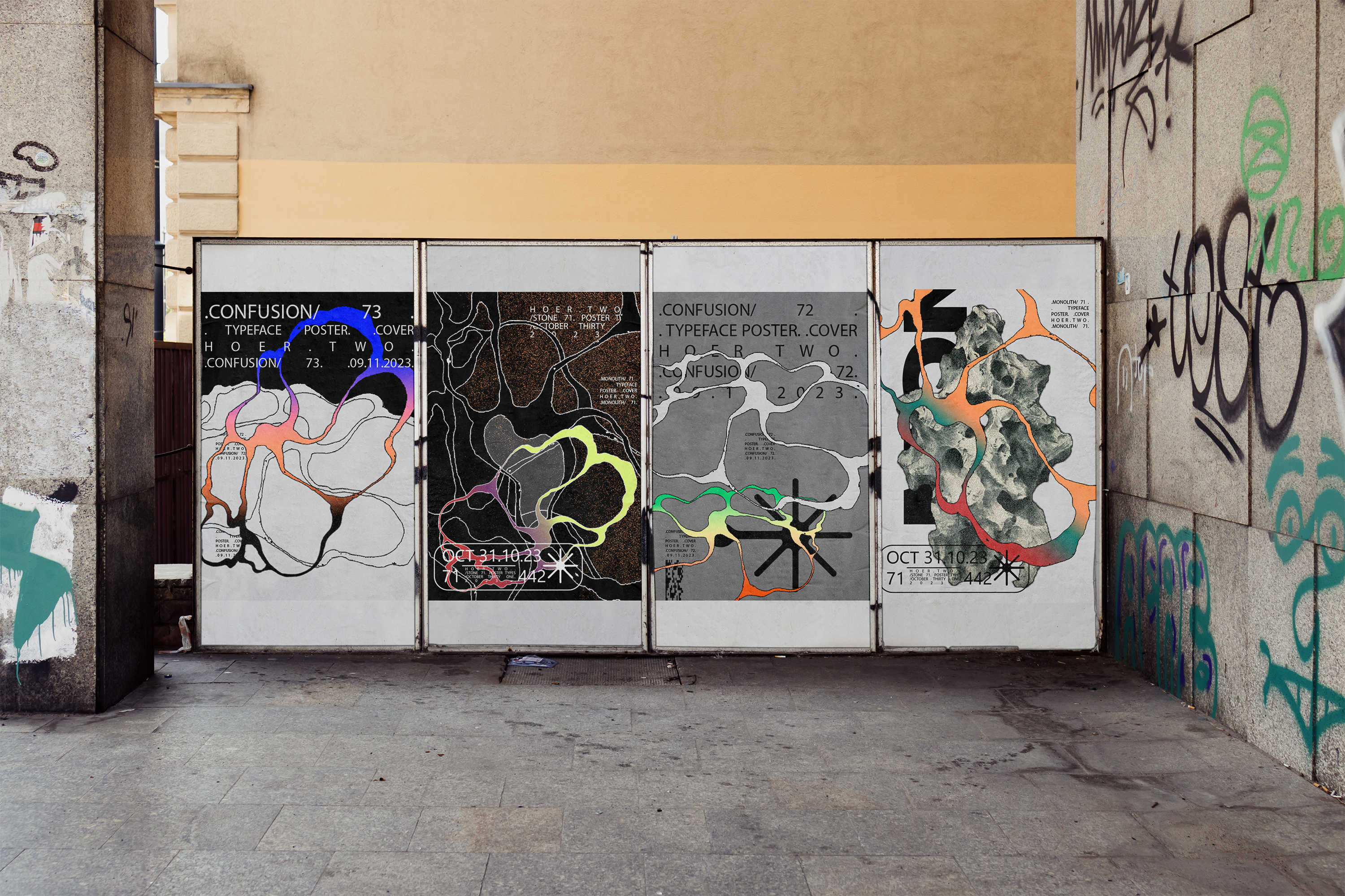 Confusion posters types 2023 — Изображение №1 — Графика на Dprofile
