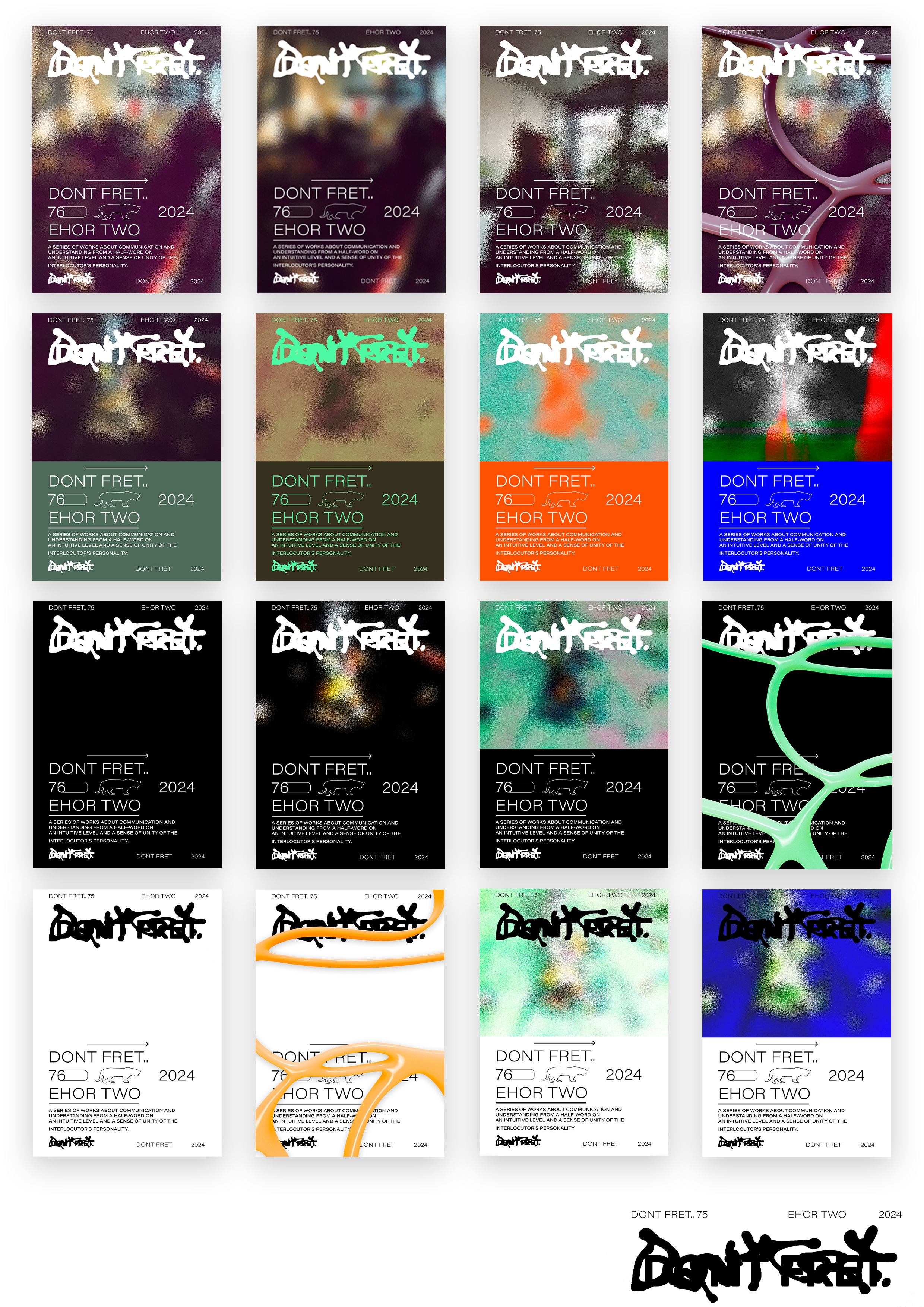 DONT FRET POSTER TYPES 2024 — Изображение №7 — Графика на Dprofile