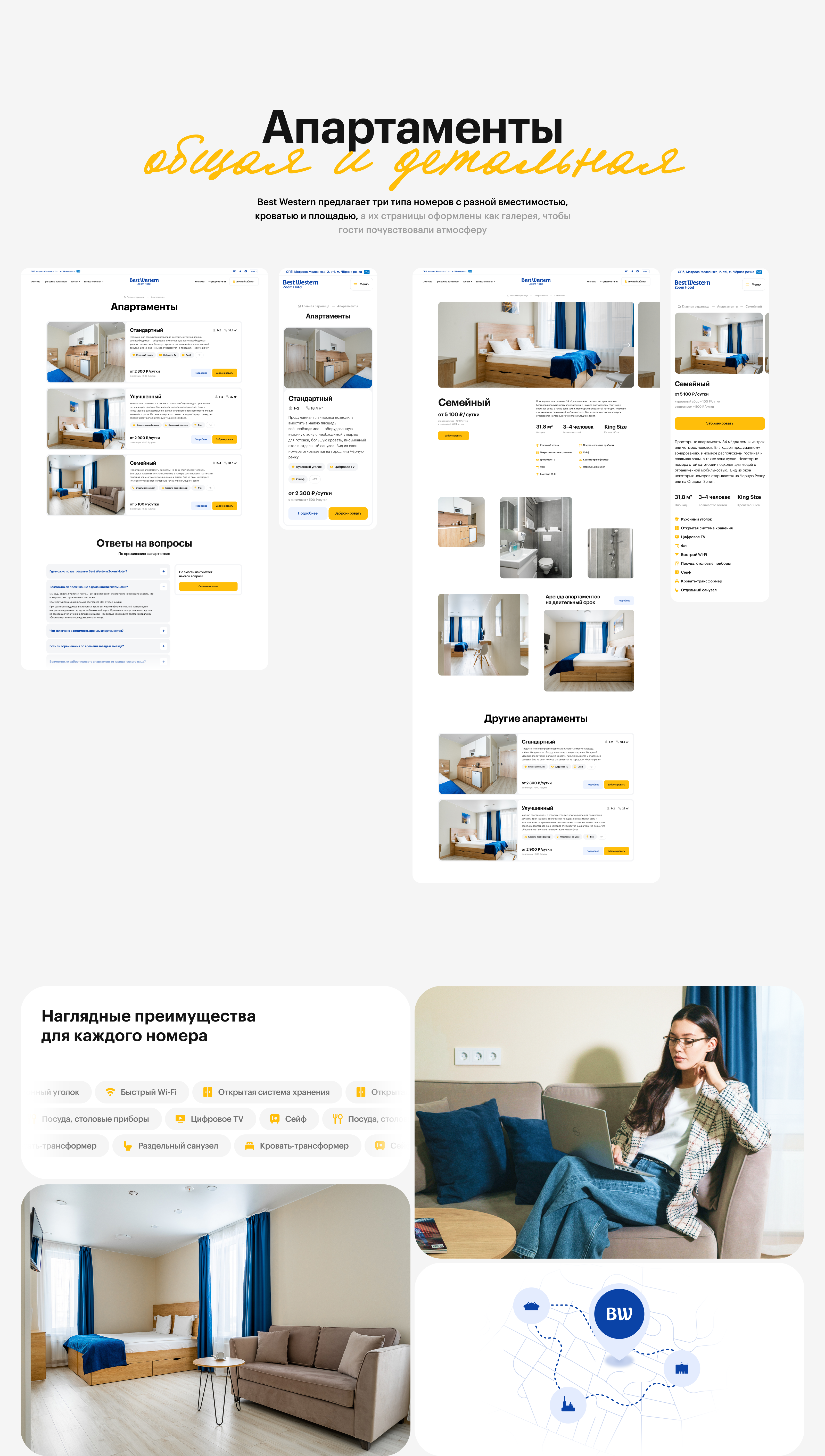 Best Western Zoom Hotel | Corp — Изображение №5 — Интерфейсы на Dprofile