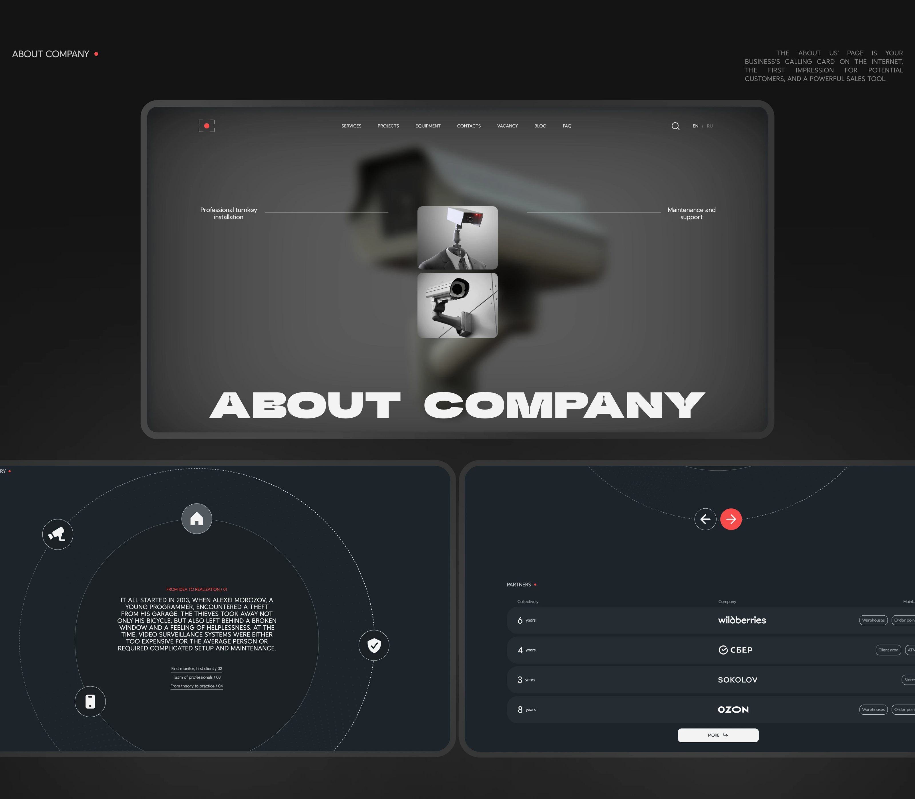 OCULUS/CORPORATE SITE — Изображение №6 — Интерфейсы на Dprofile