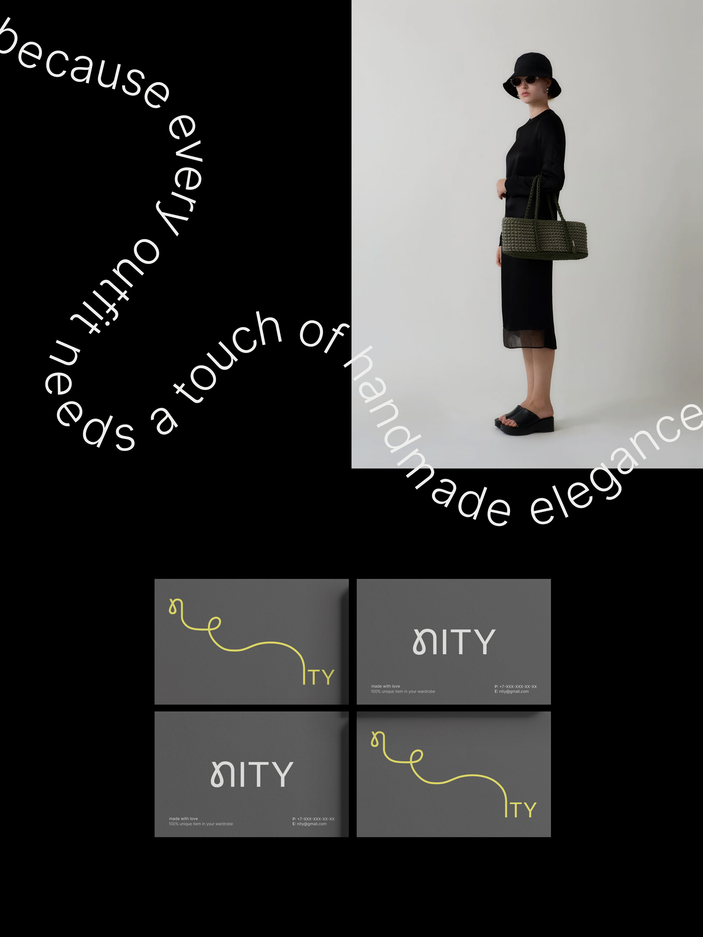 NITY - Identity for brand of knitted bags — Изображение №7 — Брендинг, Графика на Dprofile