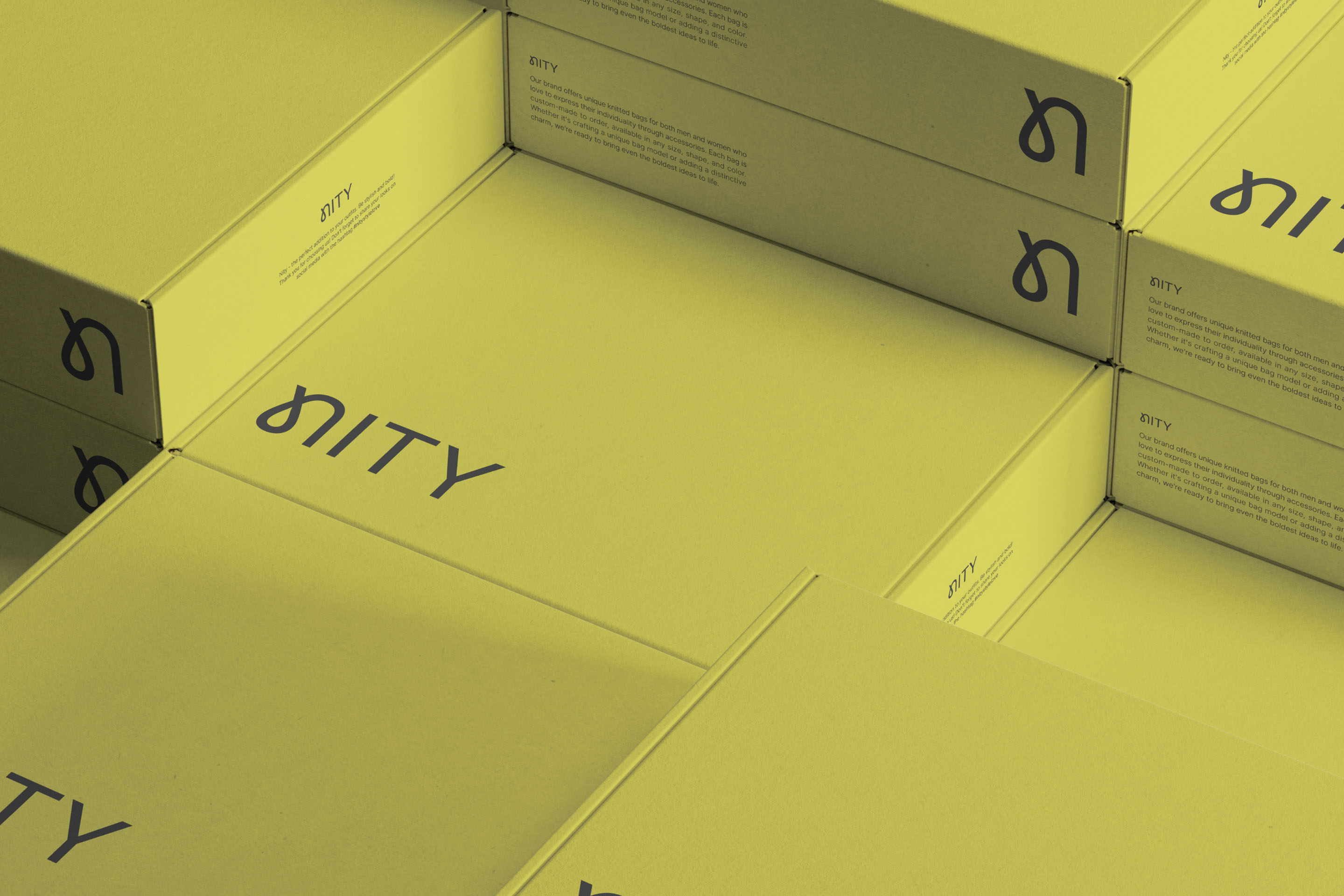 NITY - Identity for brand of knitted bags — Изображение №11 — Брендинг, Графика на Dprofile