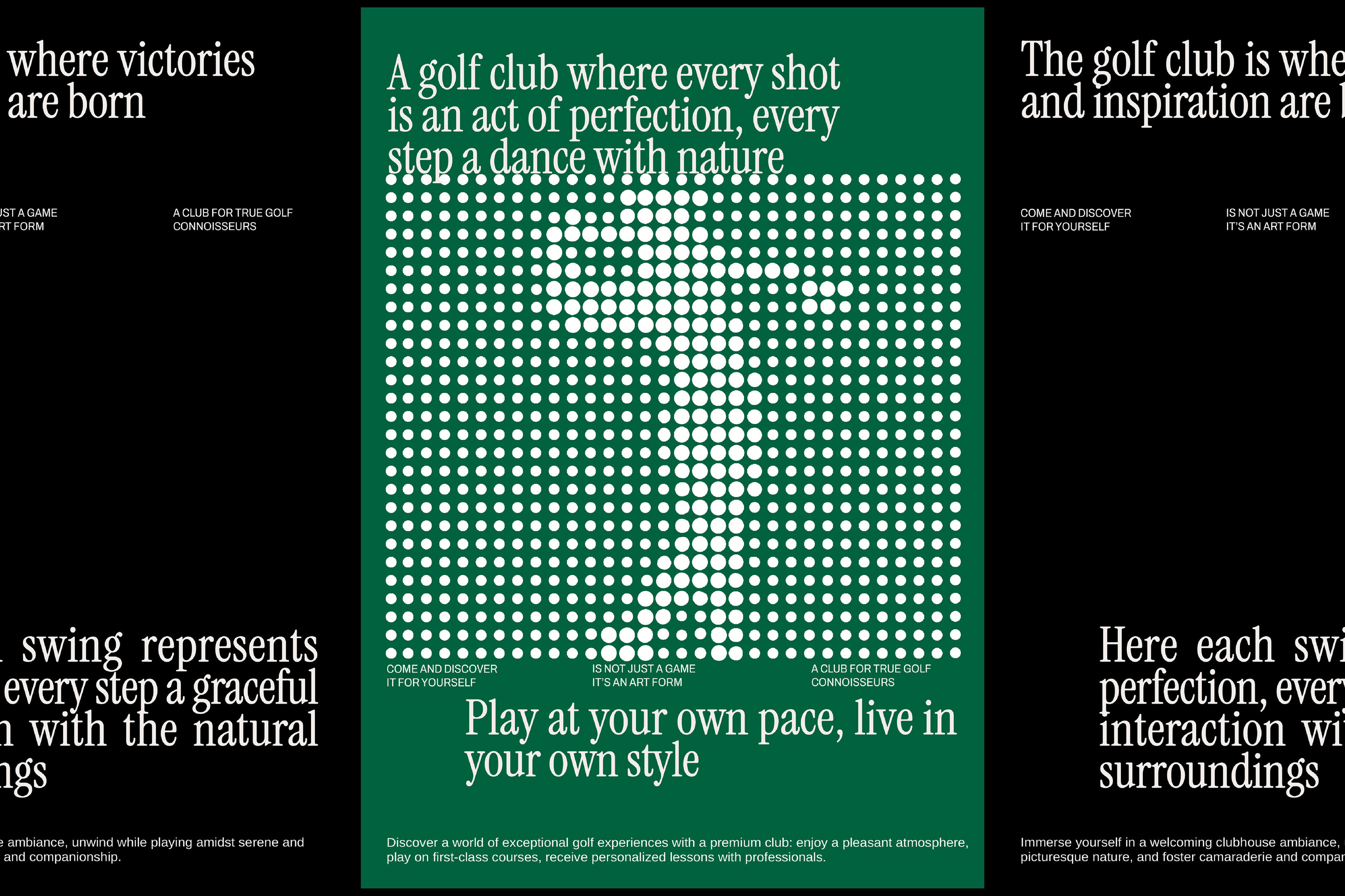 NOBLE NEST - айдентика для гольф клуба — Изображение №4 — Брендинг, Графика на Dprofile