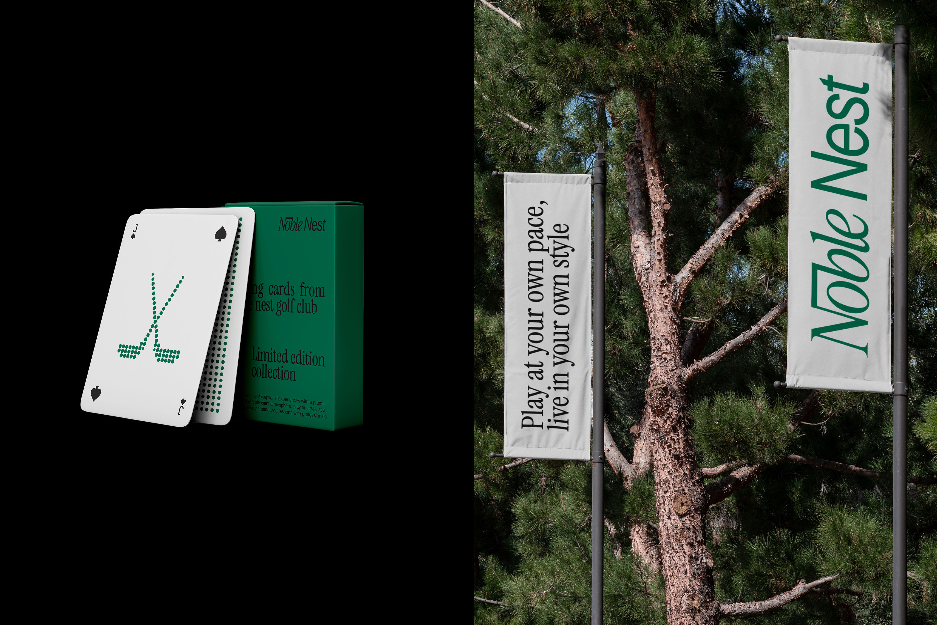NOBLE NEST - айдентика для гольф клуба — Изображение №13 — Брендинг, Графика на Dprofile