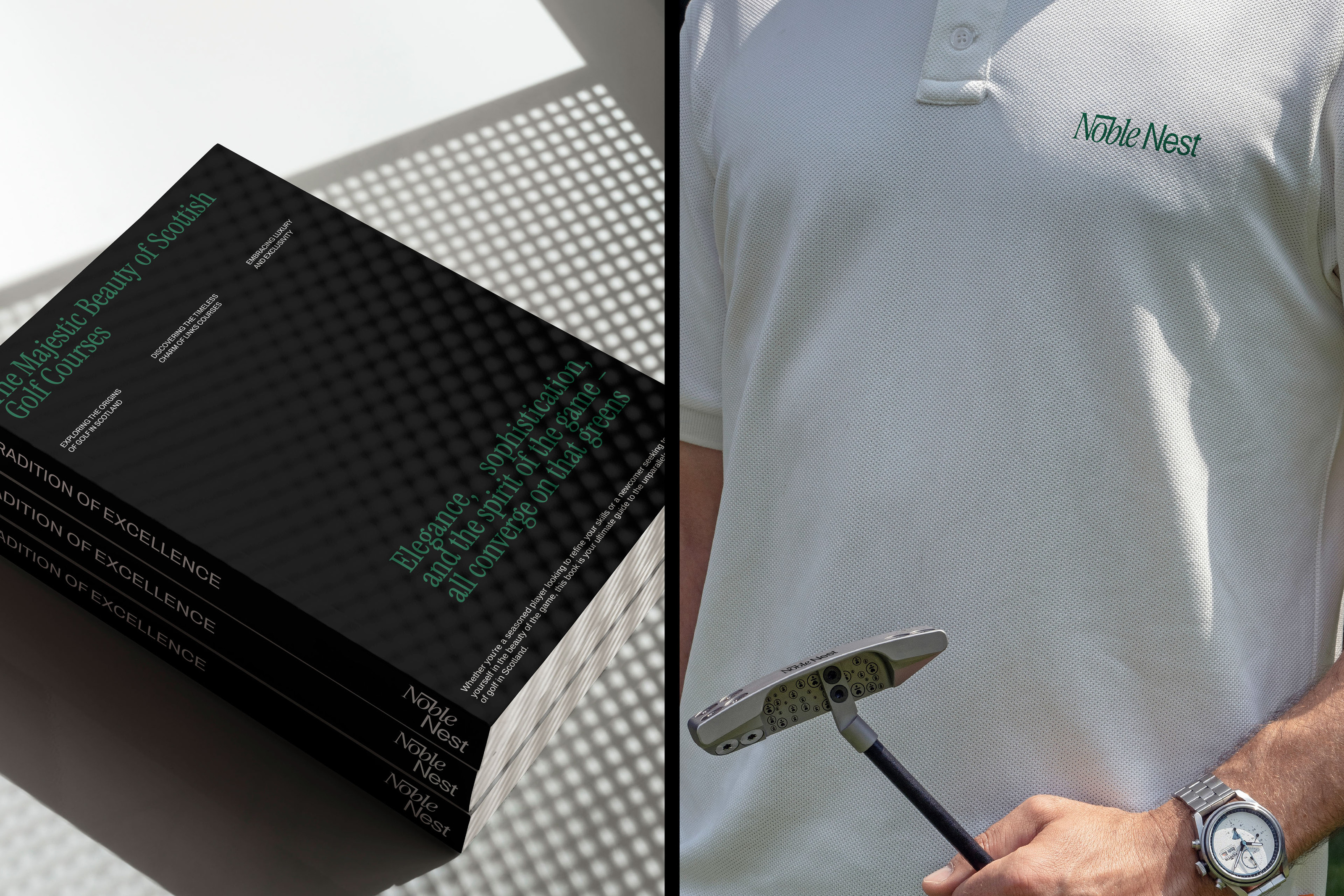 NOBLE NEST - айдентика для гольф клуба — Изображение №5 — Брендинг, Графика на Dprofile