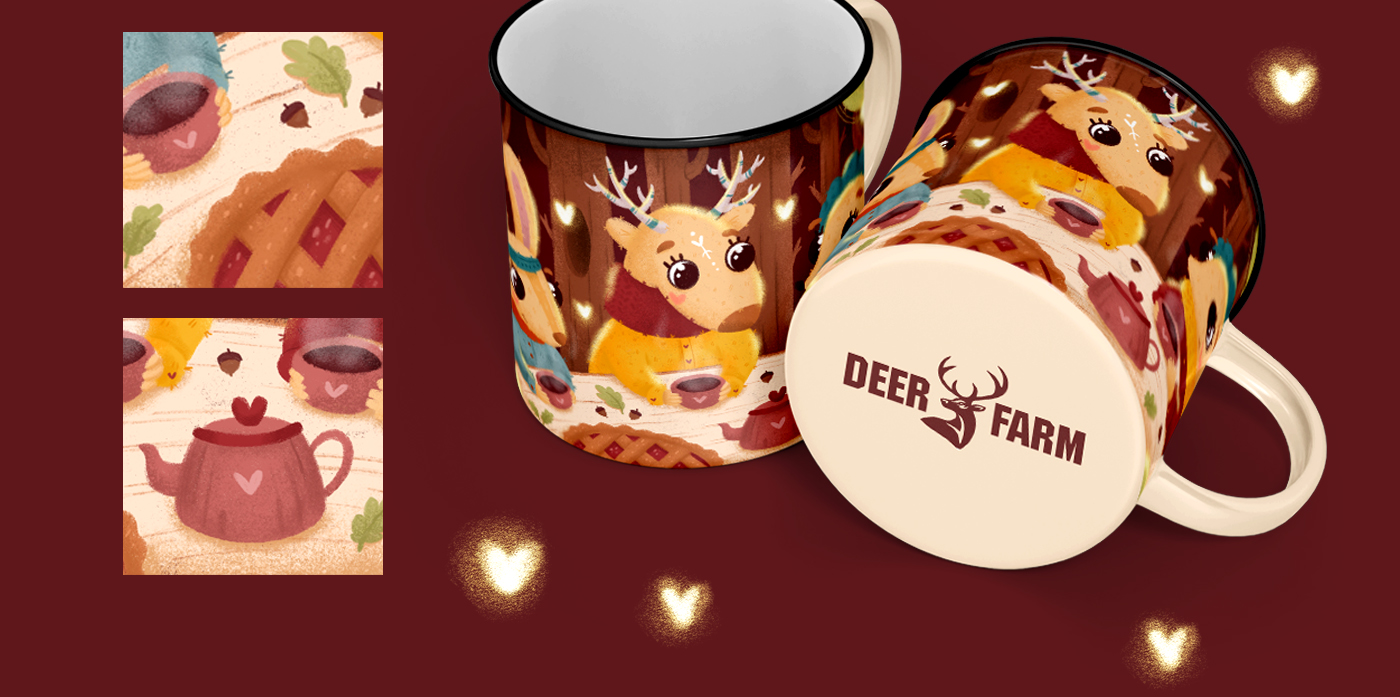 Deer Farm — Изображение №7 — Брендинг, Иллюстрация на Dprofile