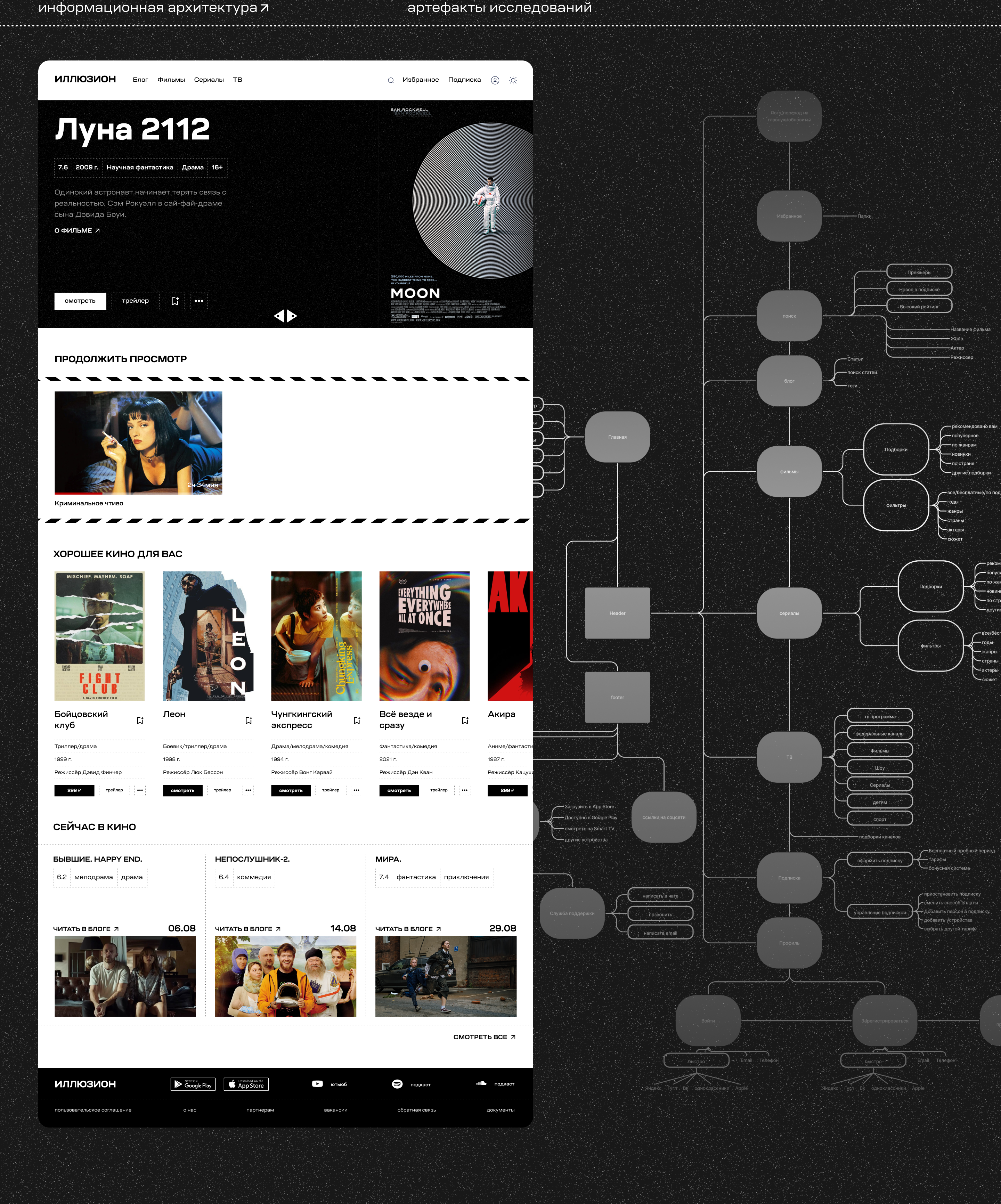 Иллюзион онлайн кинотеатр — Изображение №3 — Интерфейсы на Dprofile