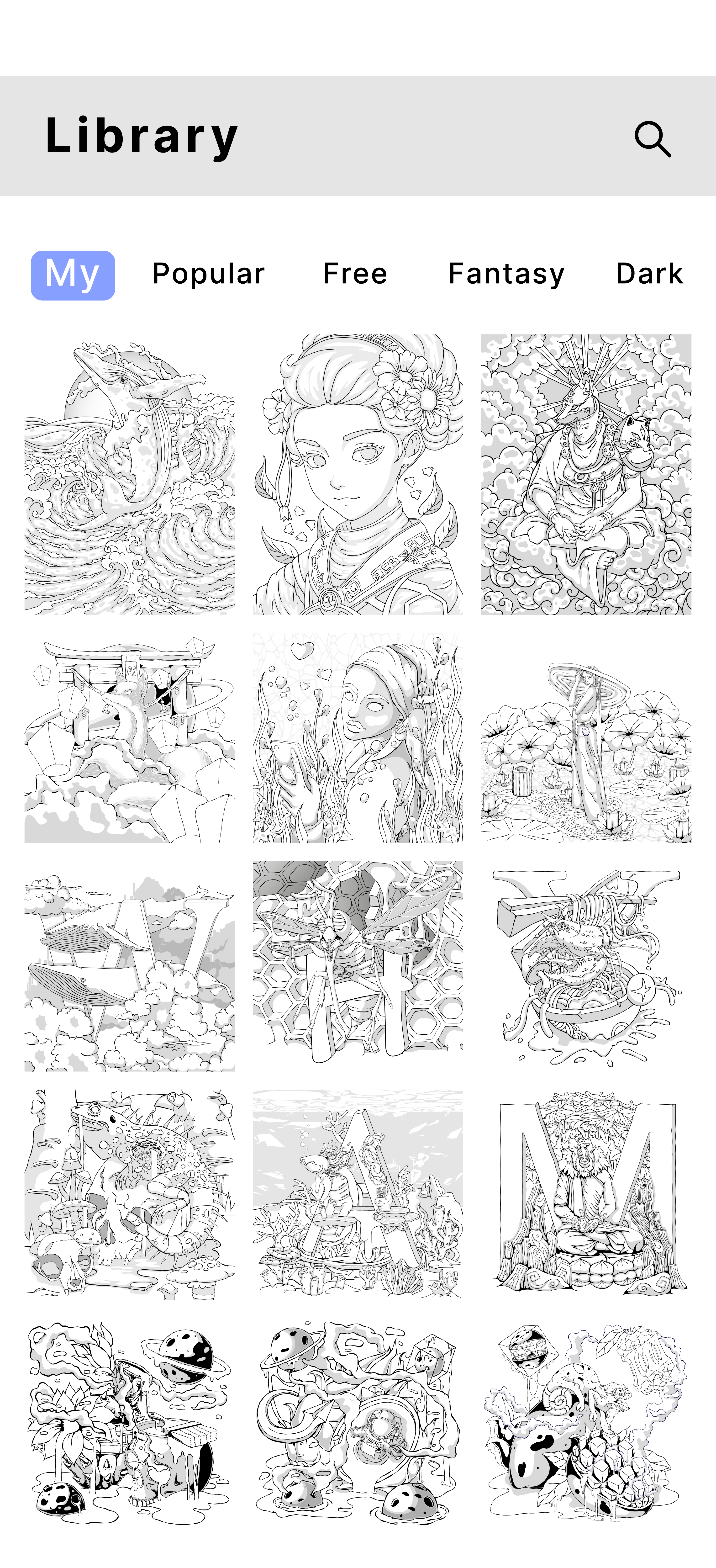 Coloring 2022-23. "Coloristo" in AppStore — Изображение №3 — Иллюстрация на Dprofile