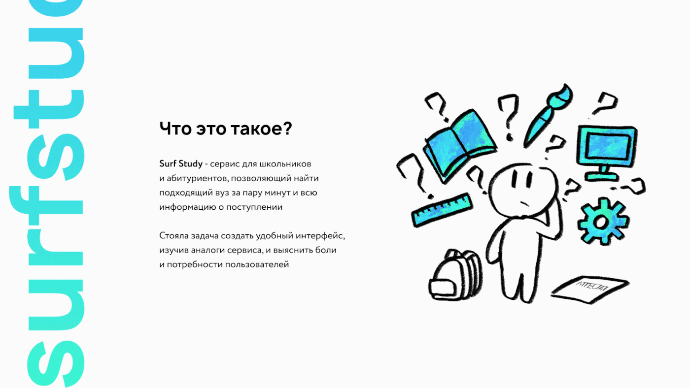 Surf Study. Сервис для абитуриентов || Mobile UX/UI — Изображение №2 — Интерфейсы на Dprofile