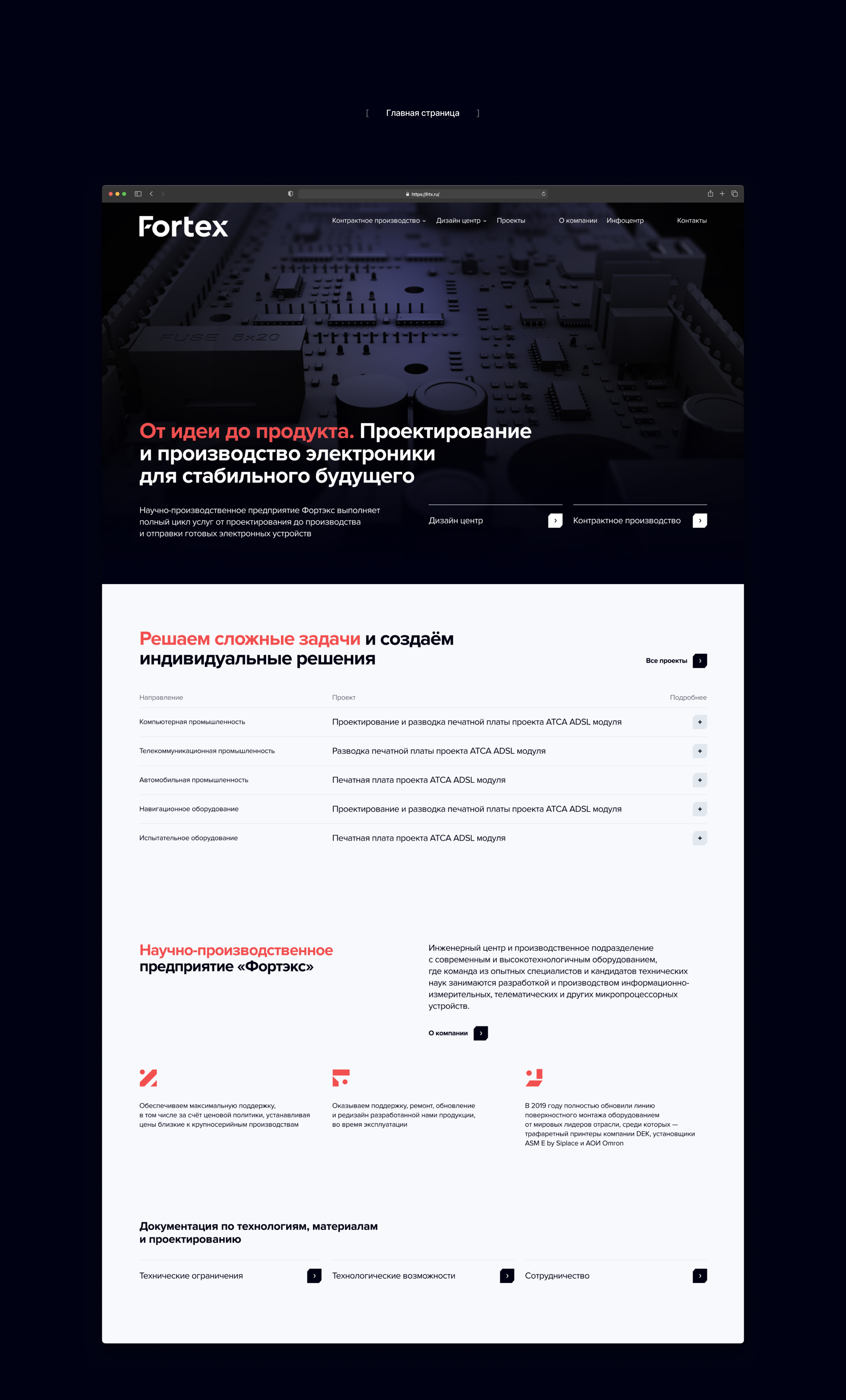 Fortex | Корпоративный сайт — Изображение №4 — Интерфейсы, 3D на Dprofile